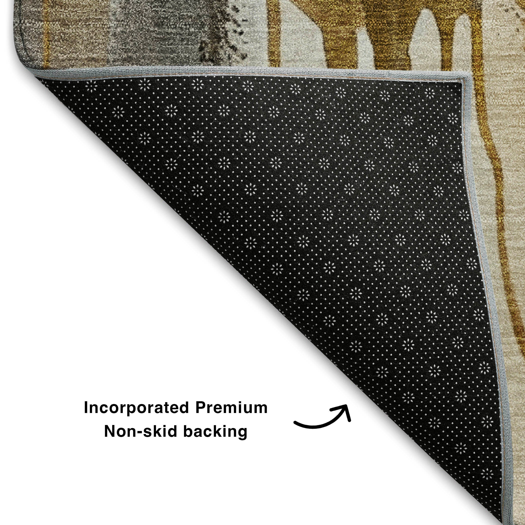 Sarajevo Machine Washable Transitional Mocha Brown Rug 1'8" x 2'6" #shape_Rectangle