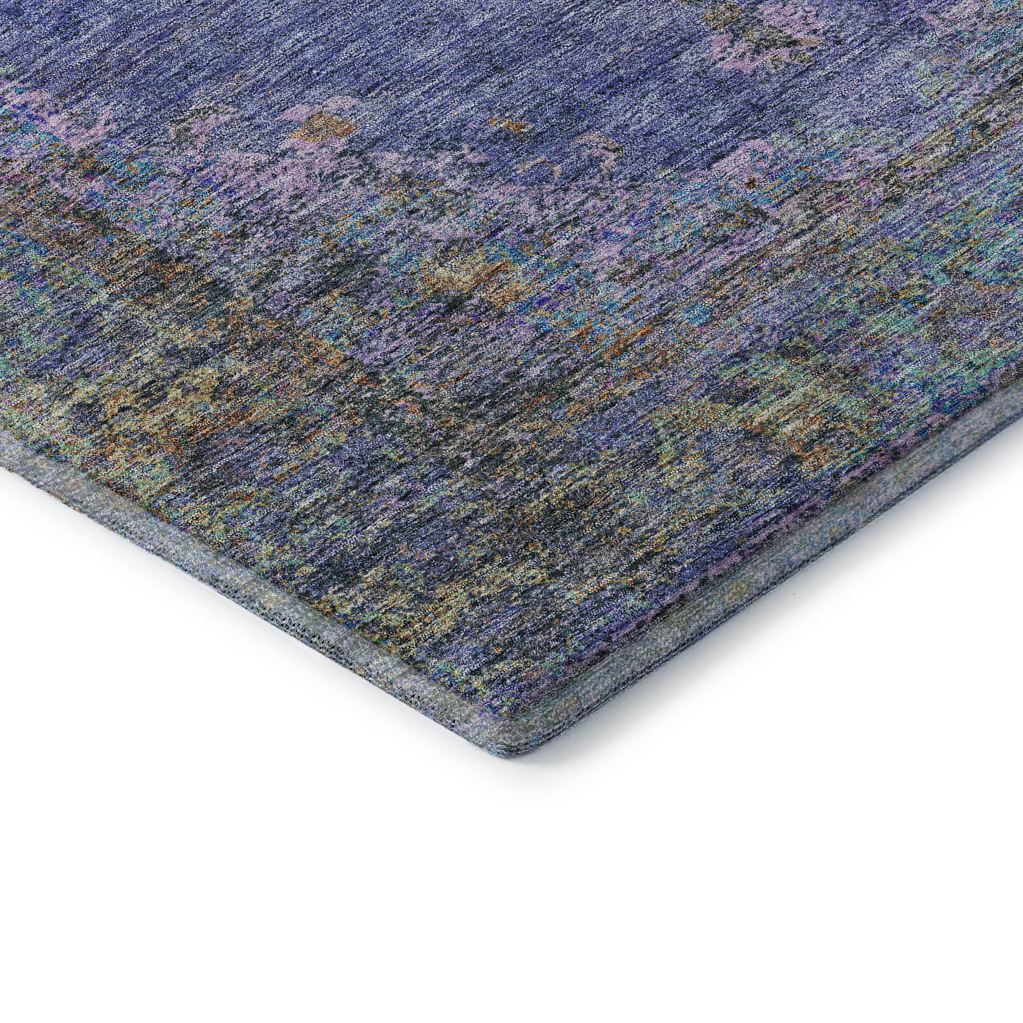 Ghent Machine Washable Traditional Purple Rug 1'8" x 2'6" #shape_Rectangle