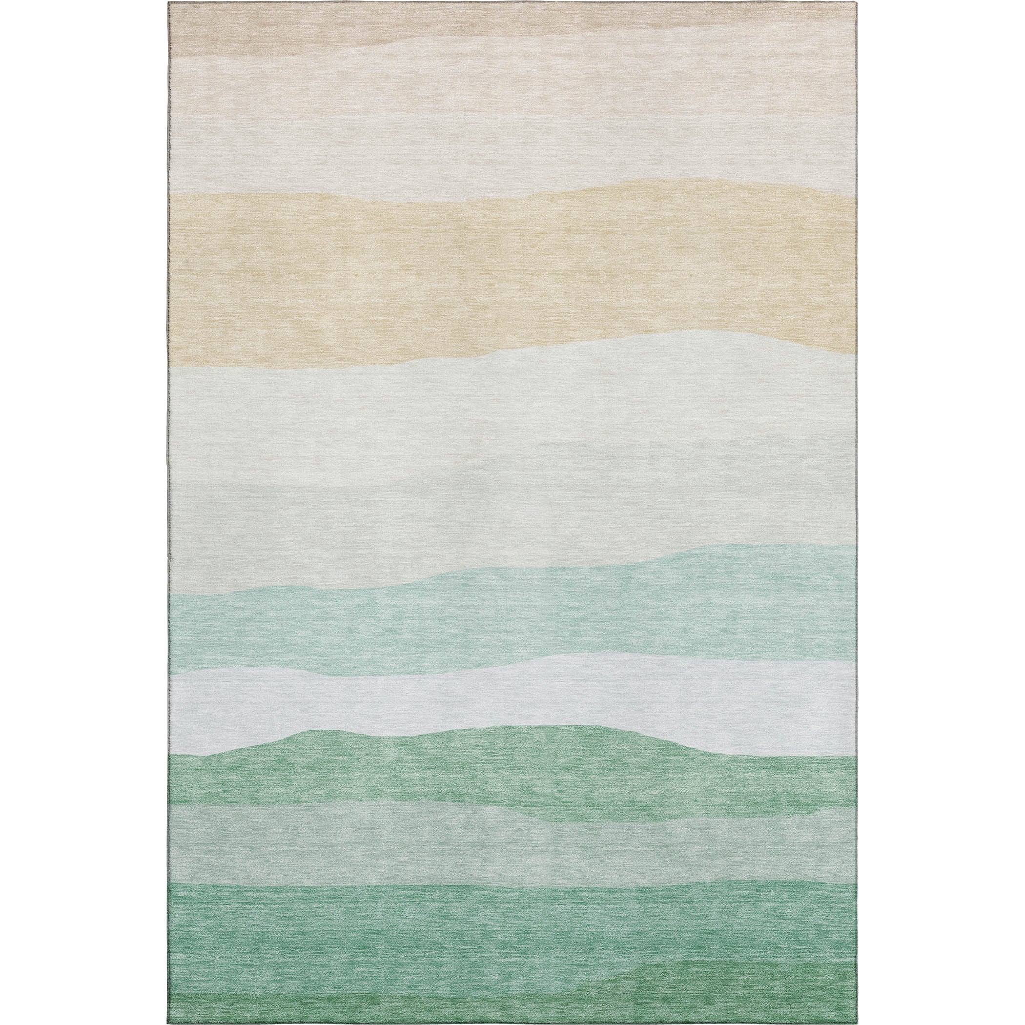 Kyoto Machine Washable Transitional Teal Rug 2'6" x 3'10" #shape_Rectangle