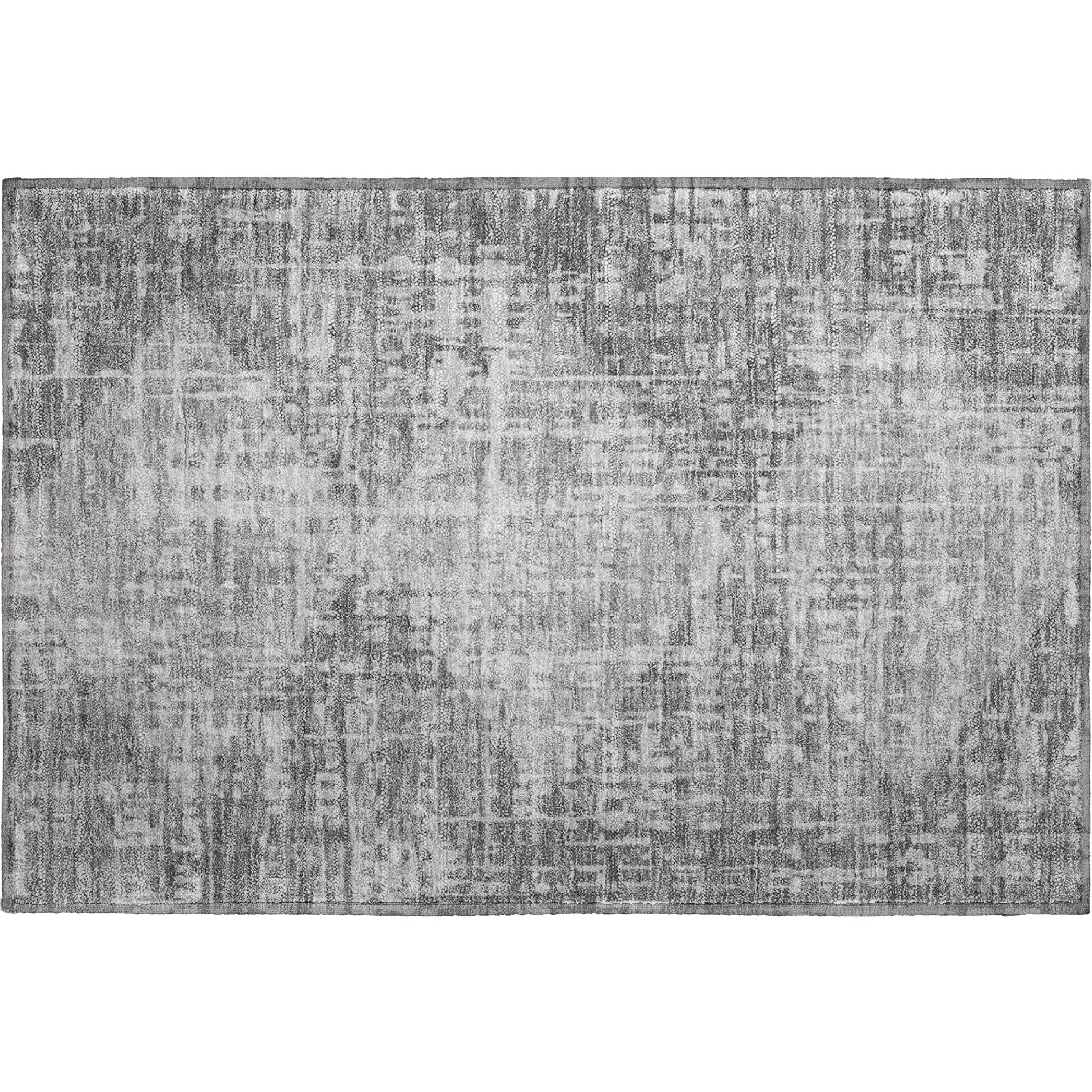 Sintra Machine Washable Transitional Gray Rug 1'8" x 2'6" #shape_Rectangle