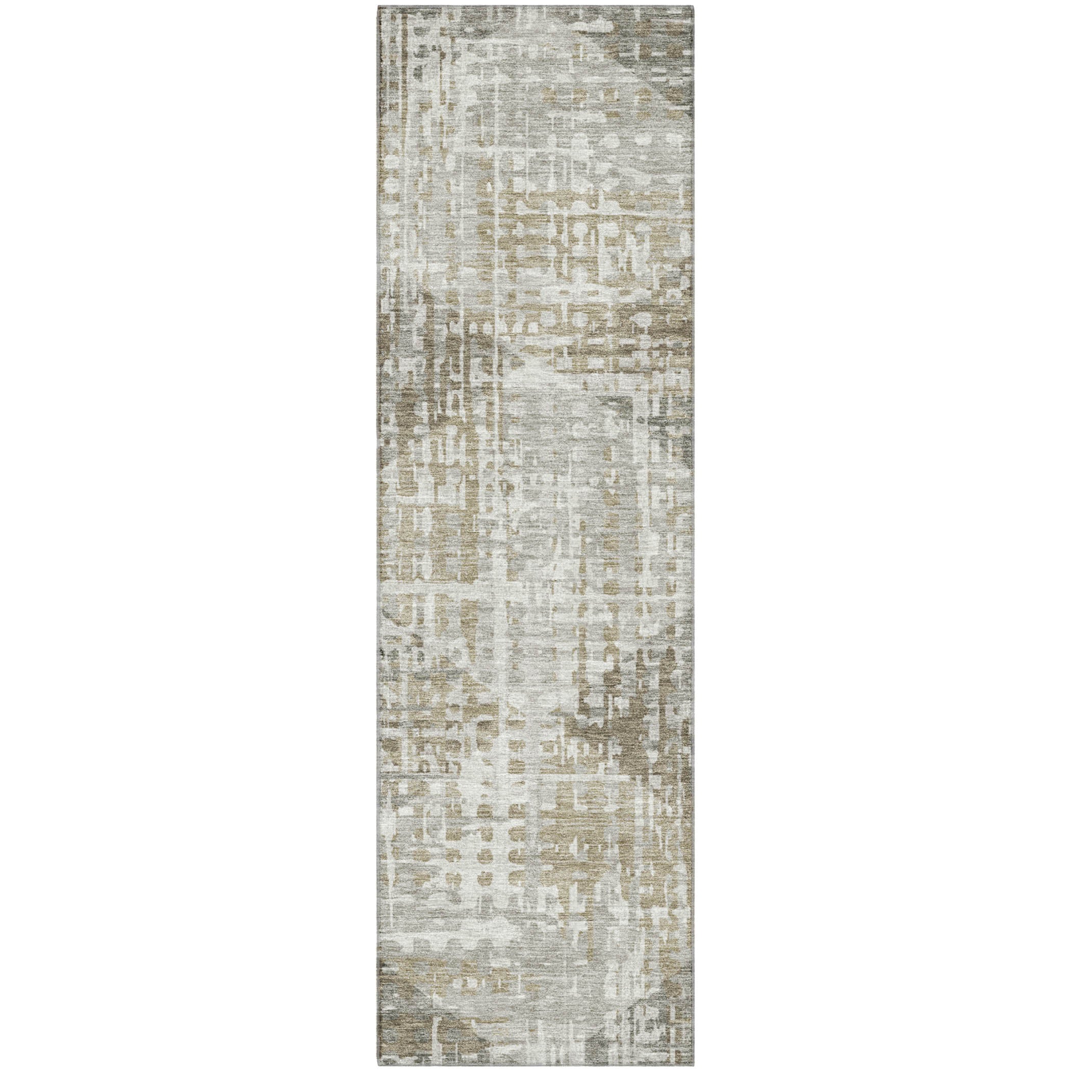 Sintra Machine Washable Transitional Pewter Gray Rug 2'3" x 7'6" #shape_Runner