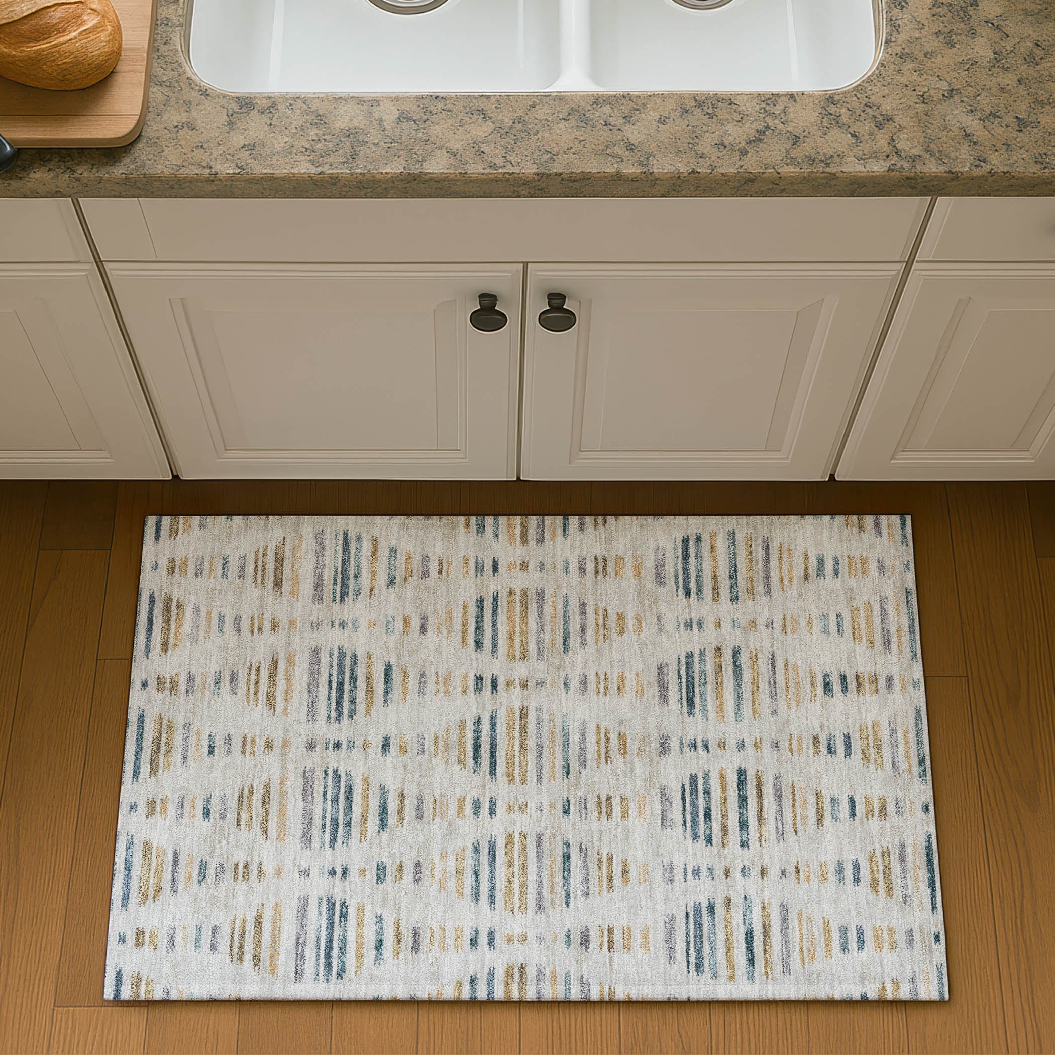 Jaipur Machine Washable Transitional Linen Ivory Rug 1'8" x 2'6" #shape_Rectangle