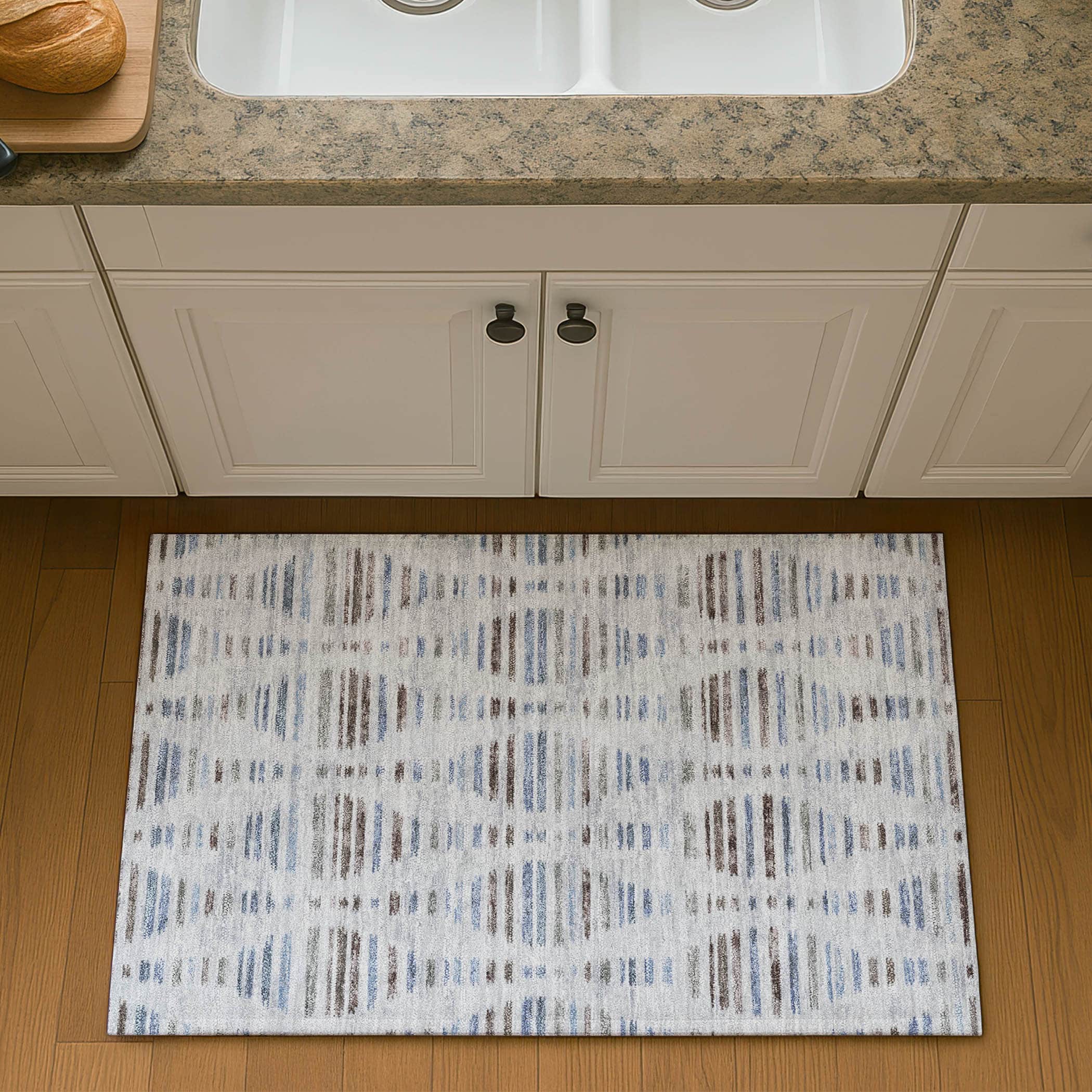 Jaipur Machine Washable Transitional Putty Ivory Rug 1'8" x 2'6" #shape_Rectangle