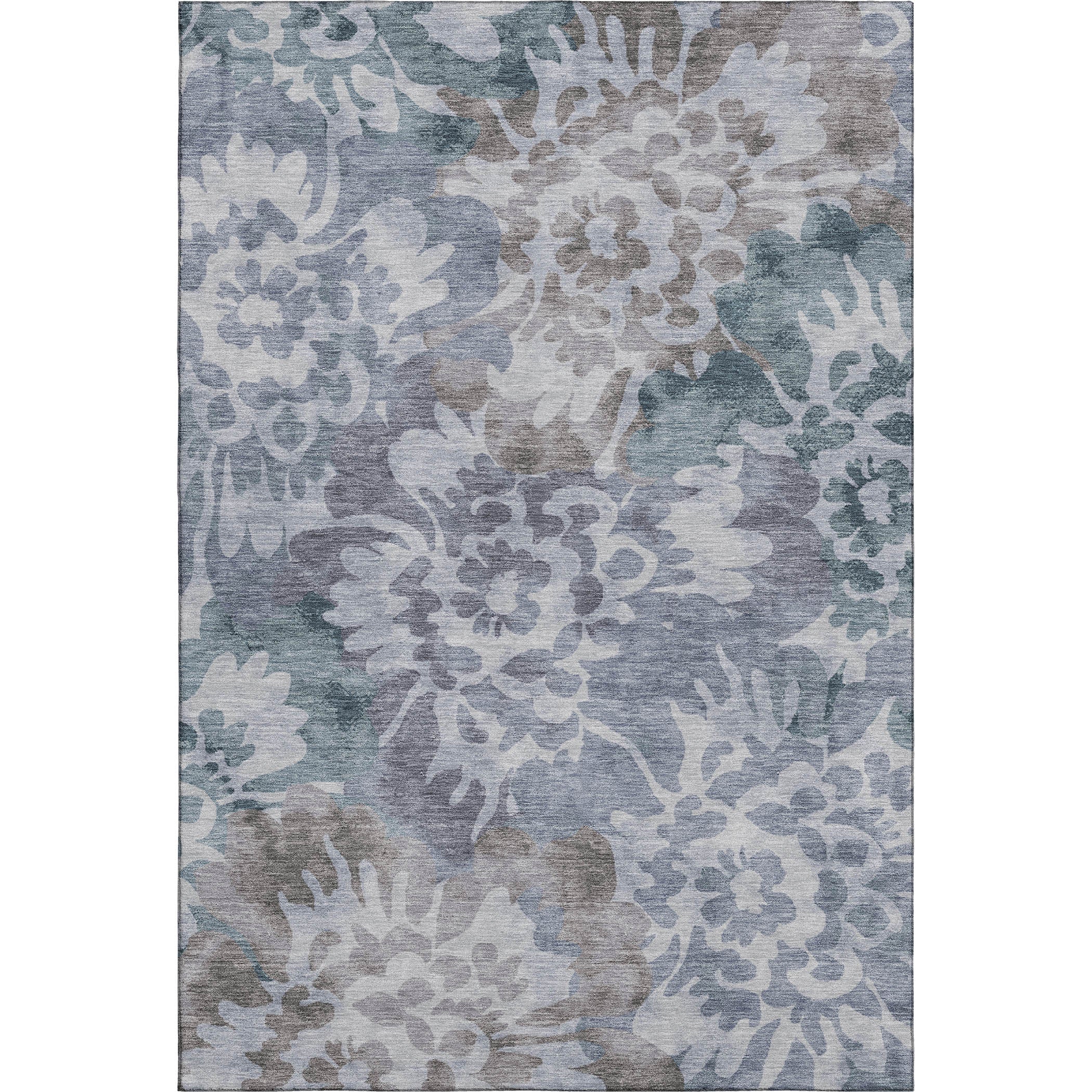 Tallinn Machine Washable Transitional Blue Rug 2'6" x 3'10" #shape_Rectangle