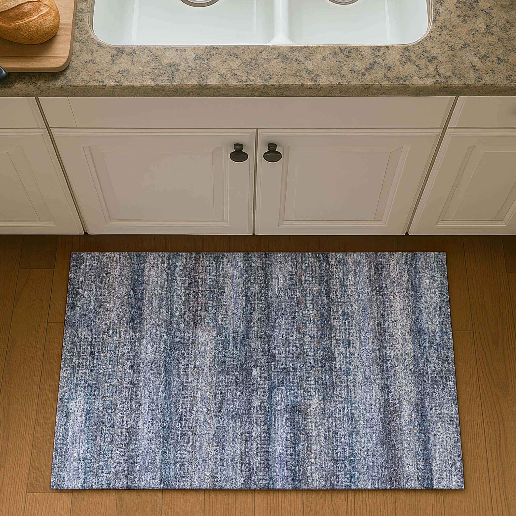 Valletta Machine Washable Transitional Taupe Brown Rug 1'8" x 2'6" #shape_Rectangle