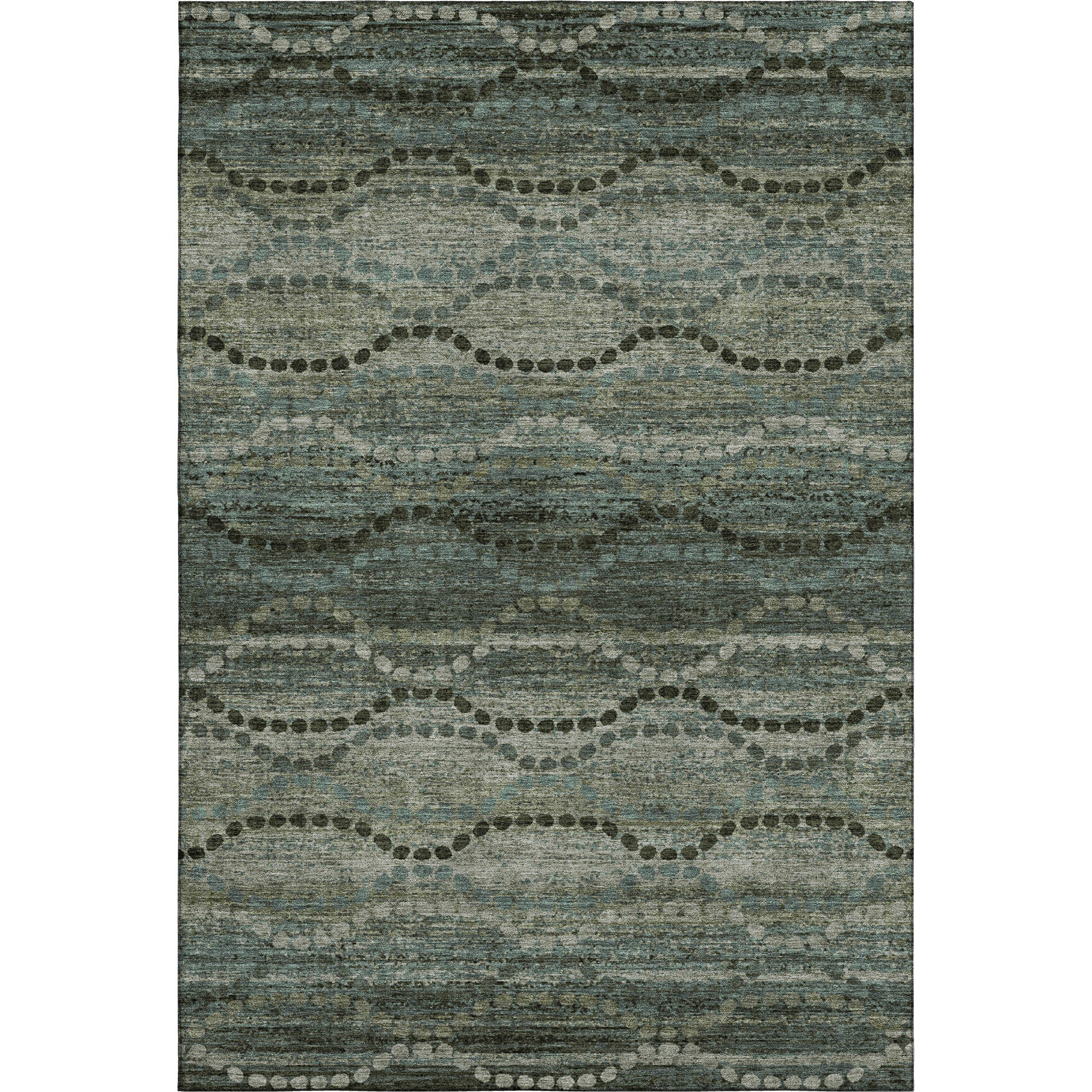 Athens Machine Washable Transitional Aloe Green Rug 2'6" x 3'10" #shape_Rectangle