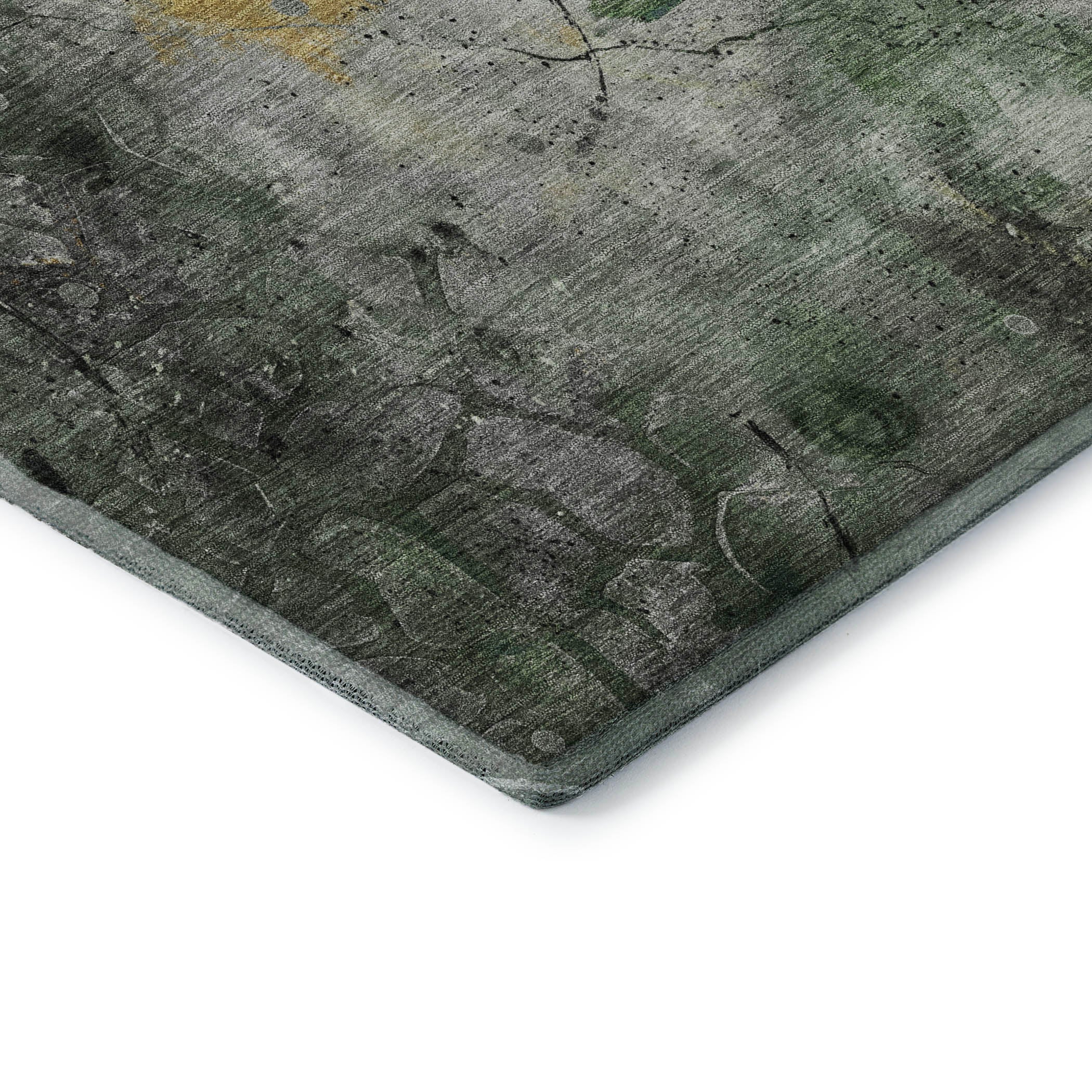 Cusco Machine Washable Transitional Pewter Gray Rug 1'8" x 2'6" #shape_Rectangle