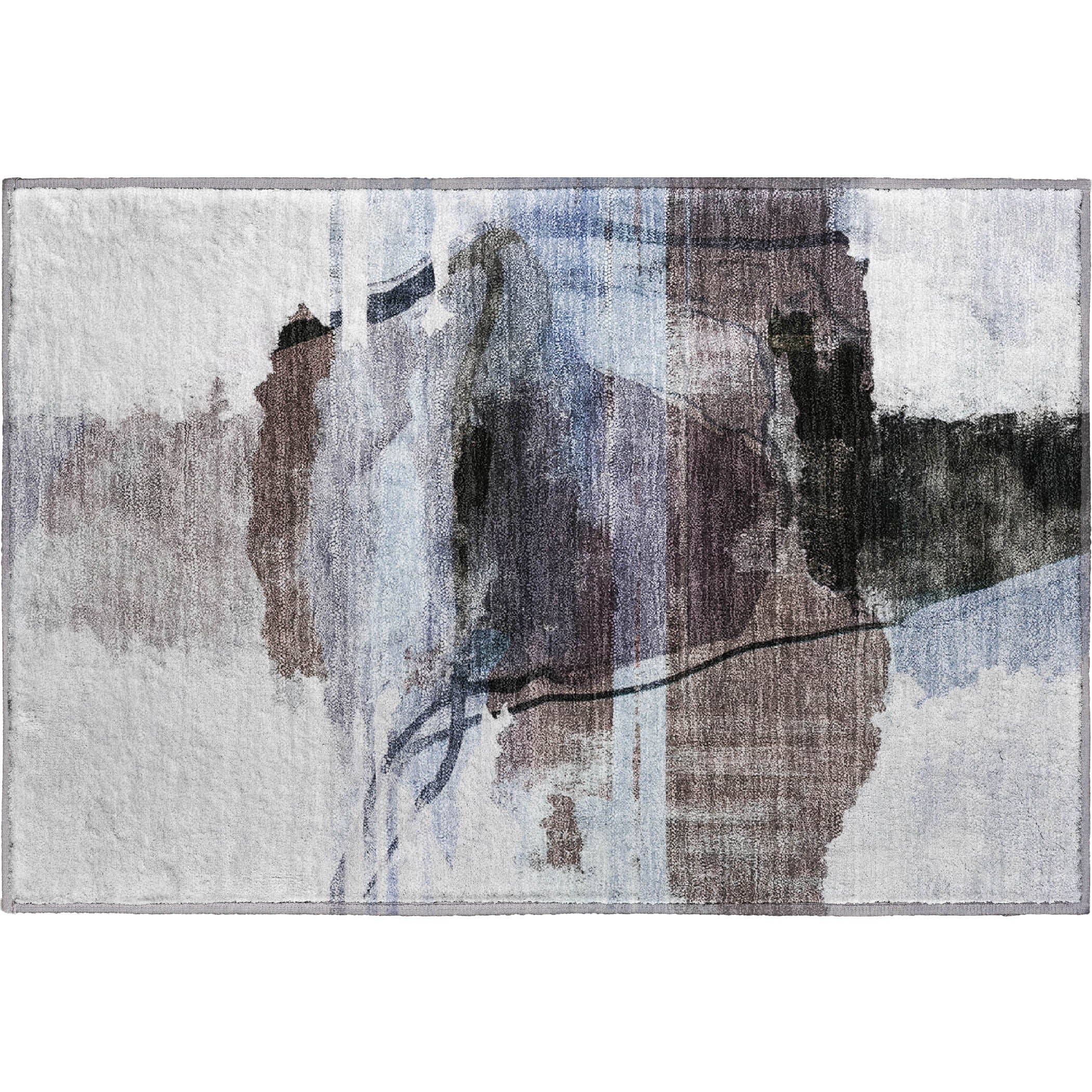 Sarajevo Machine Washable Transitional Brown Rug 1'8" x 2'6" #shape_Rectangle