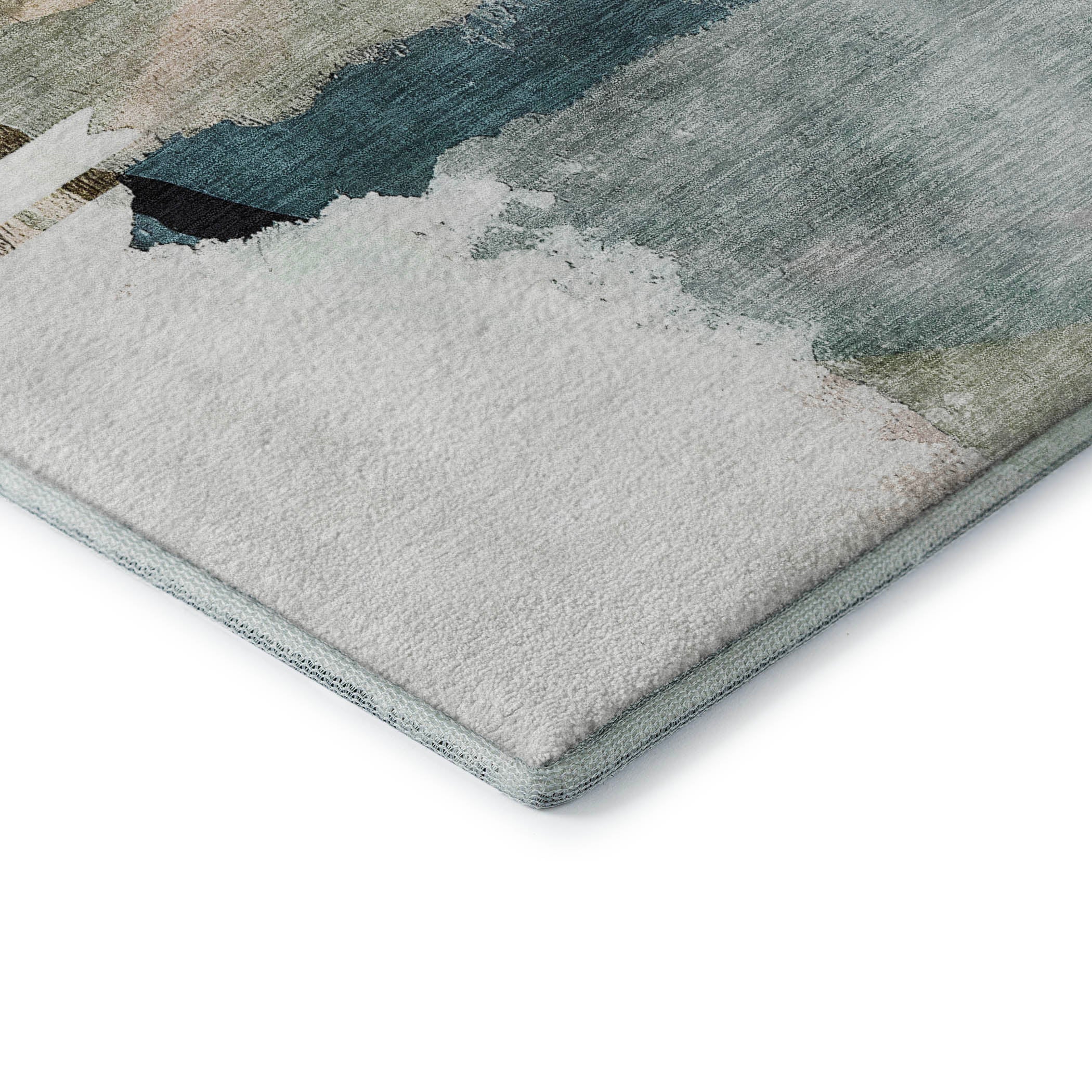 Sarajevo Machine Washable Transitional Green Rug 1'8" x 2'6" #shape_Rectangle