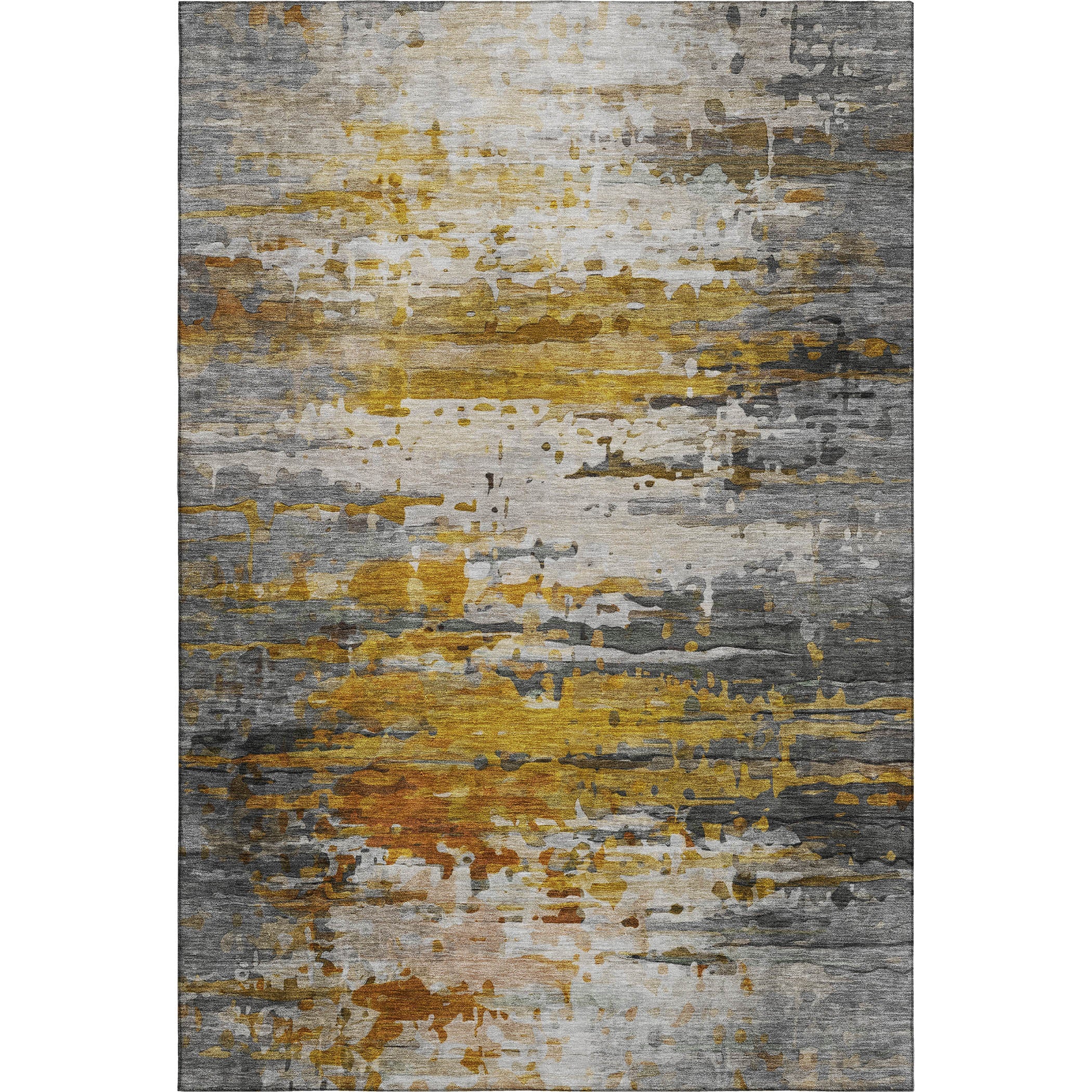 Sarajevo Machine Washable Transitional Copper Orange Rug 2'6" x 3'10" #shape_Rectangle