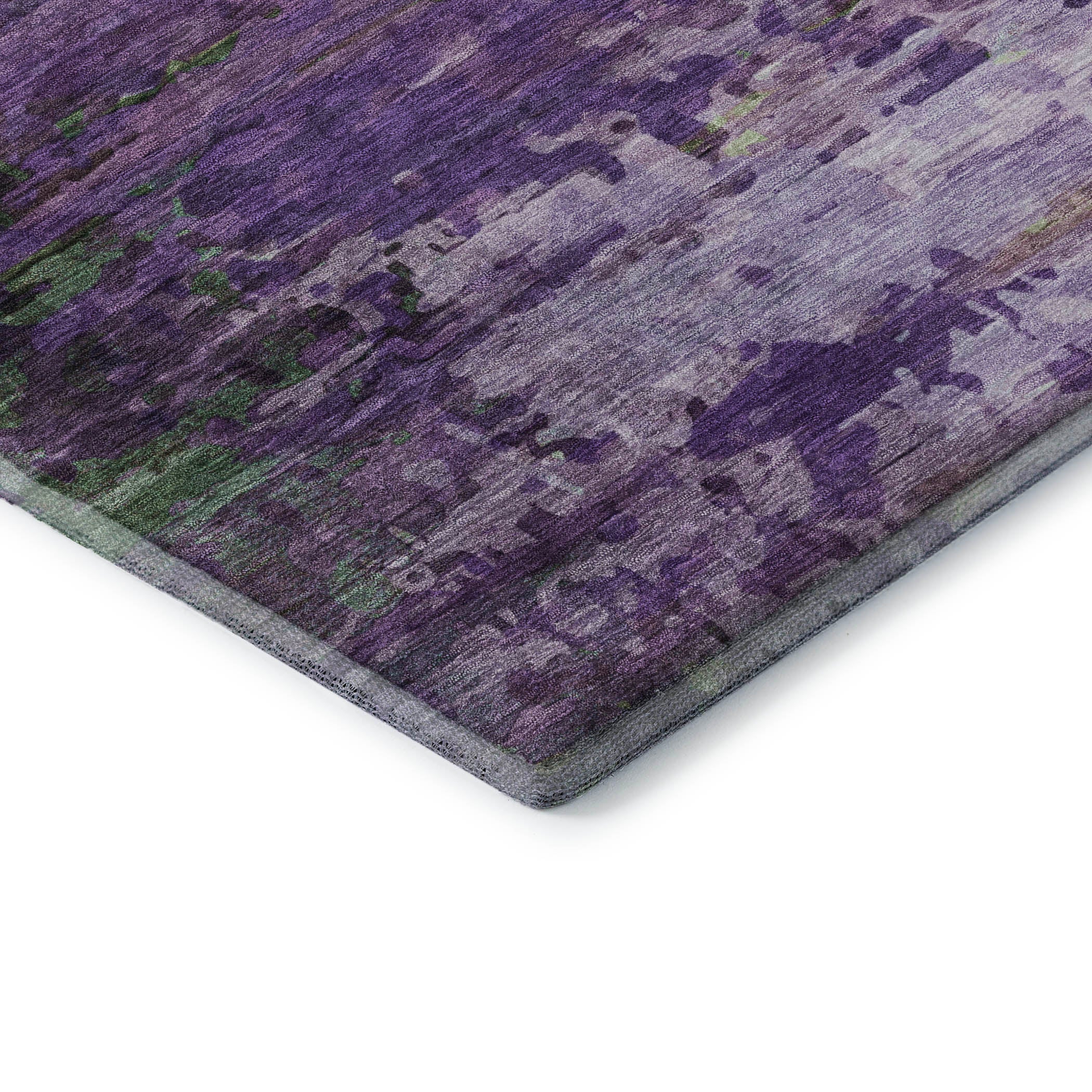 Oaxaca Machine Washable Transitional Purple Rug 1'8" x 2'6" #shape_Rectangle