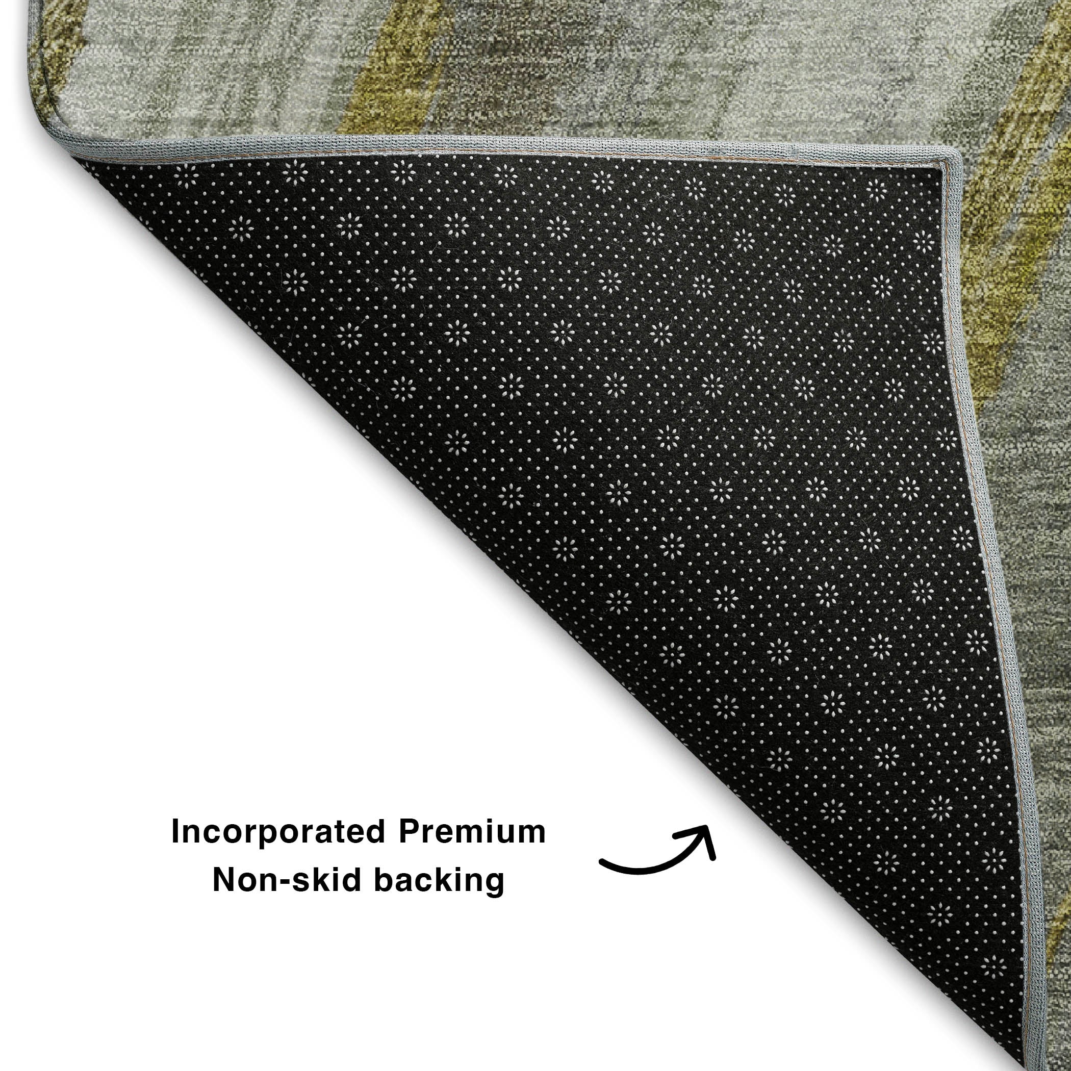 Kyoto Machine Washable Transitional Aloe Green Rug 1'8" x 2'6" #shape_Rectangle