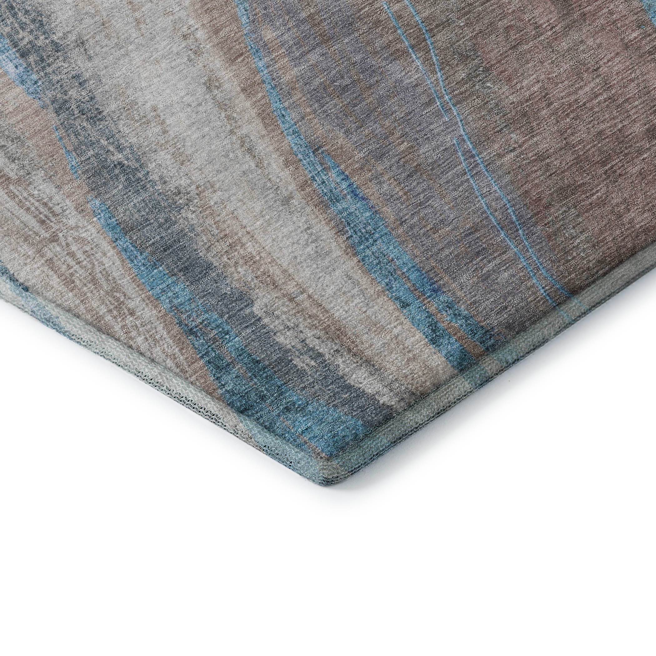 Kyoto Machine Washable Transitional Brown Rug 1'8" x 2'6" #shape_Rectangle