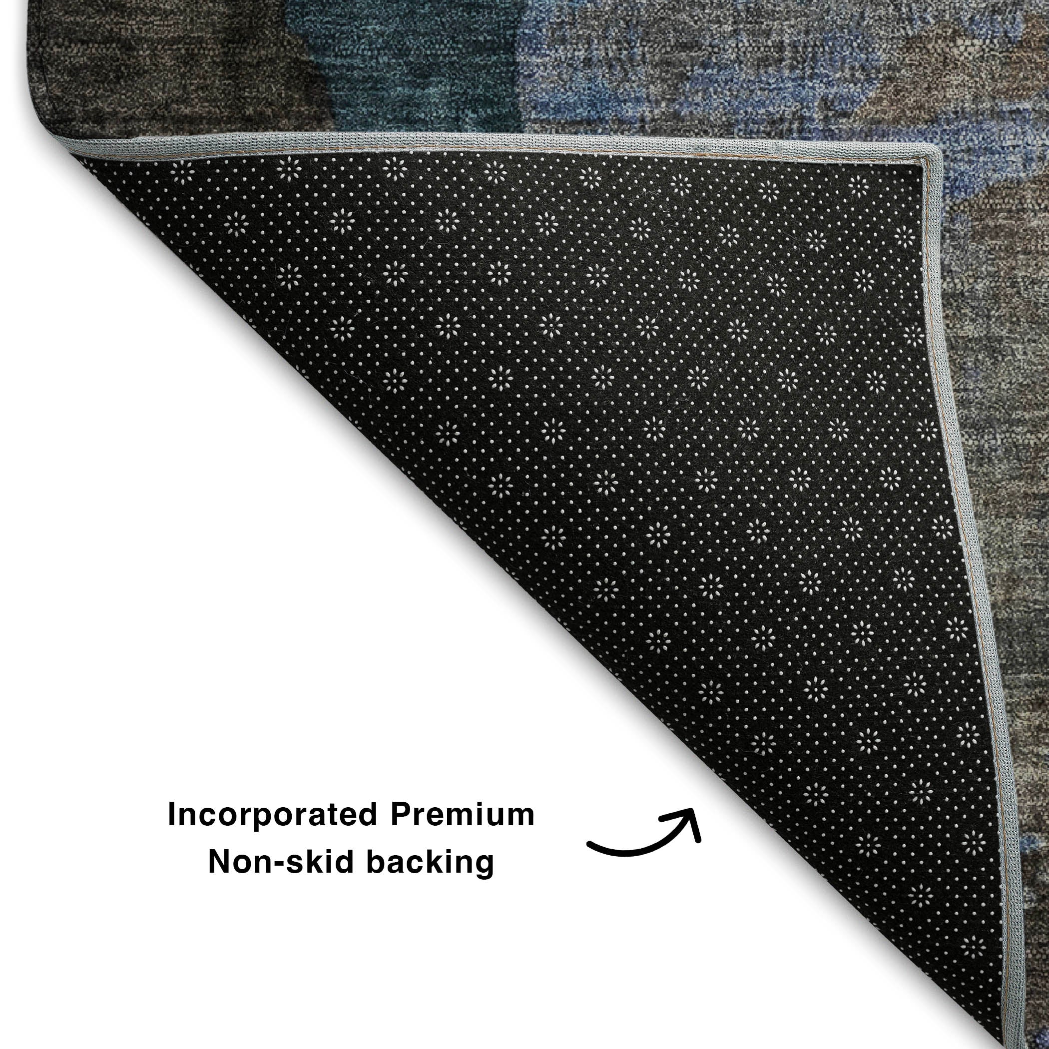 Rome Machine Washable Transitional Brown Rug 1'8" x 2'6" #shape_Rectangle