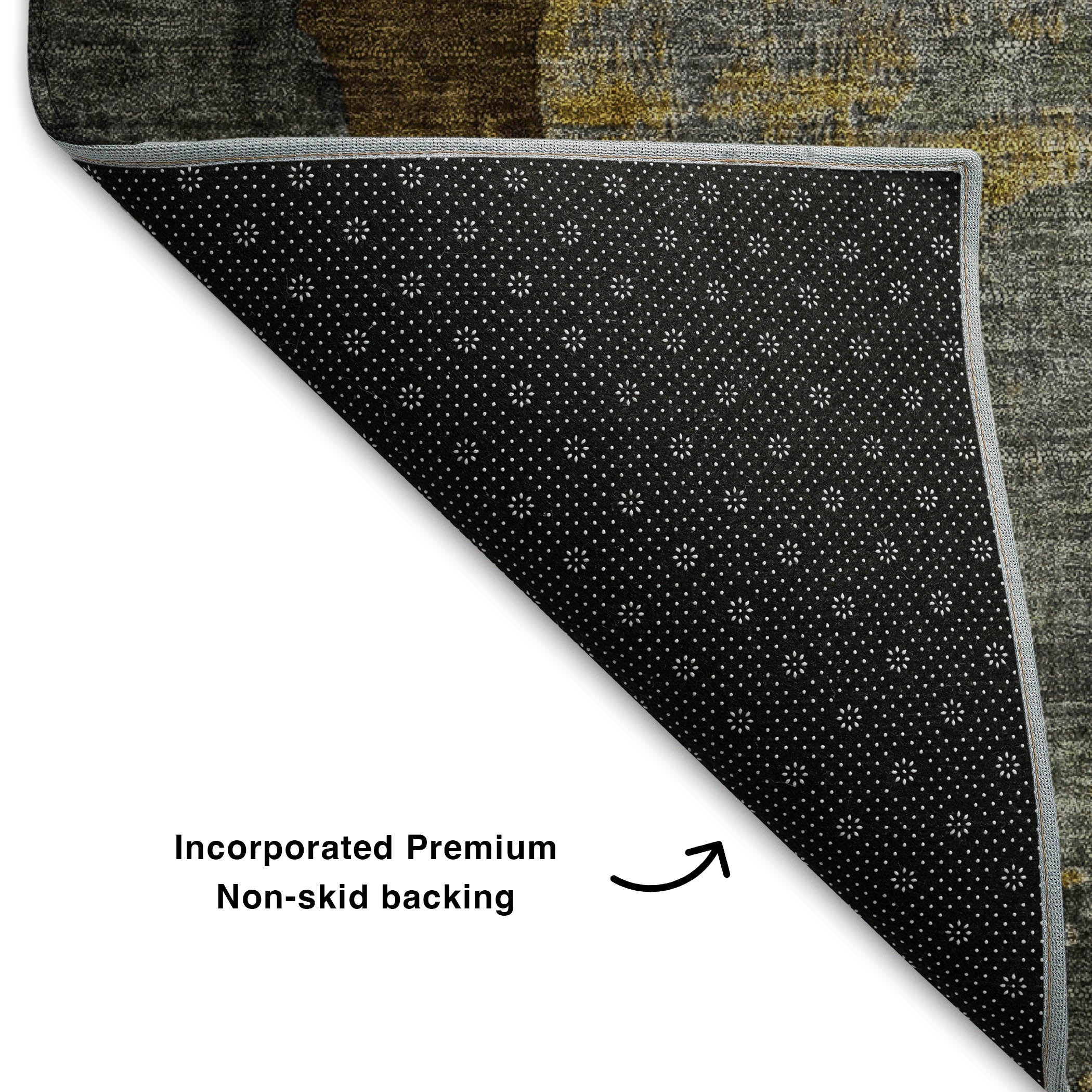 Rome Machine Washable Transitional Chocolate Brown Rug 1'8" x 2'6" #shape_Rectangle