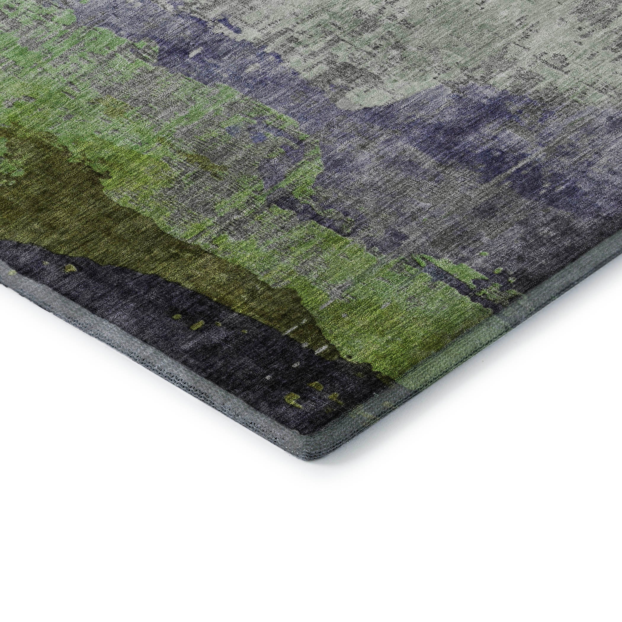 Rome Machine Washable Transitional Plum Purple Rug 1'8" x 2'6" #shape_Rectangle