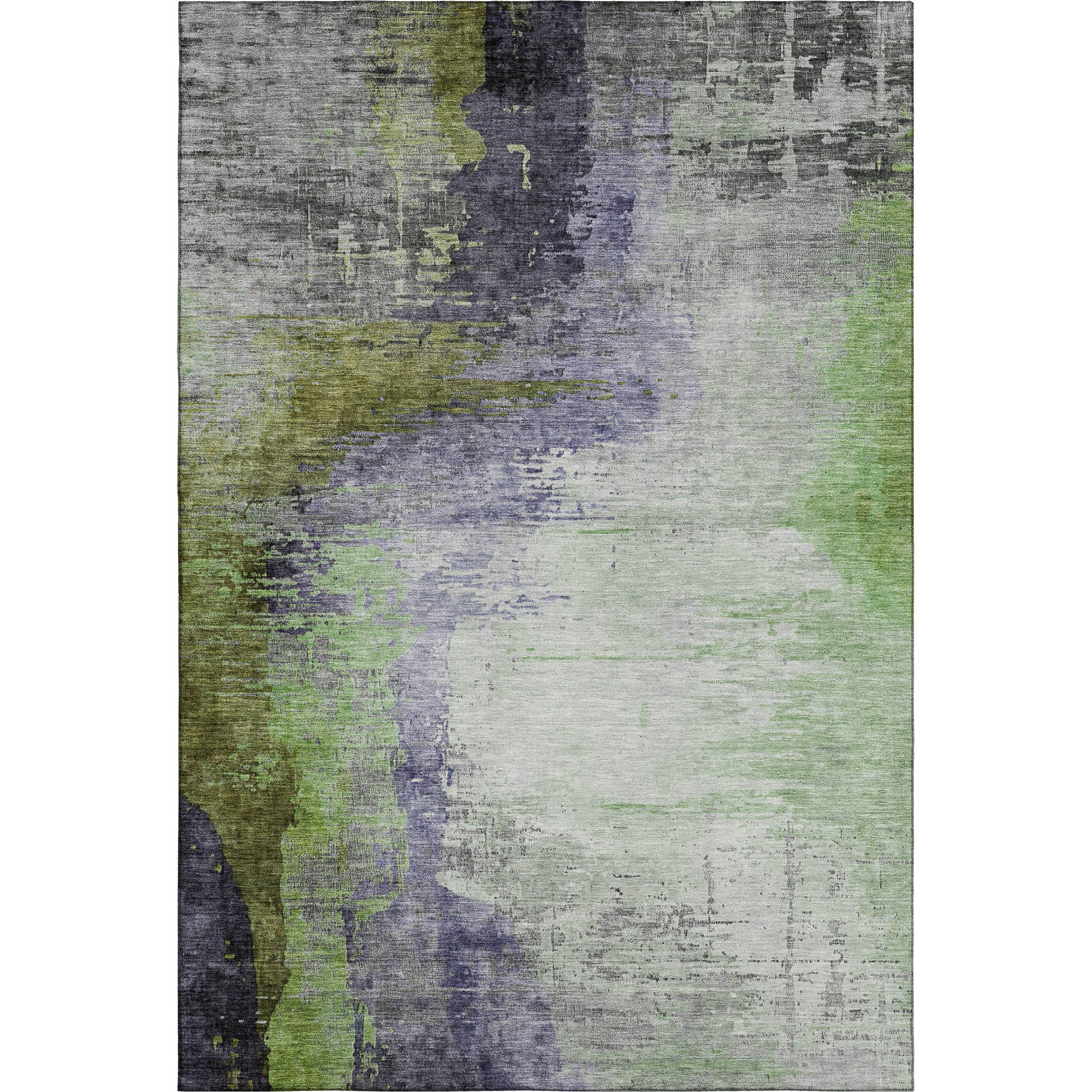 Rome Machine Washable Transitional Plum Purple Rug 2'6" x 3'10" #shape_Rectangle