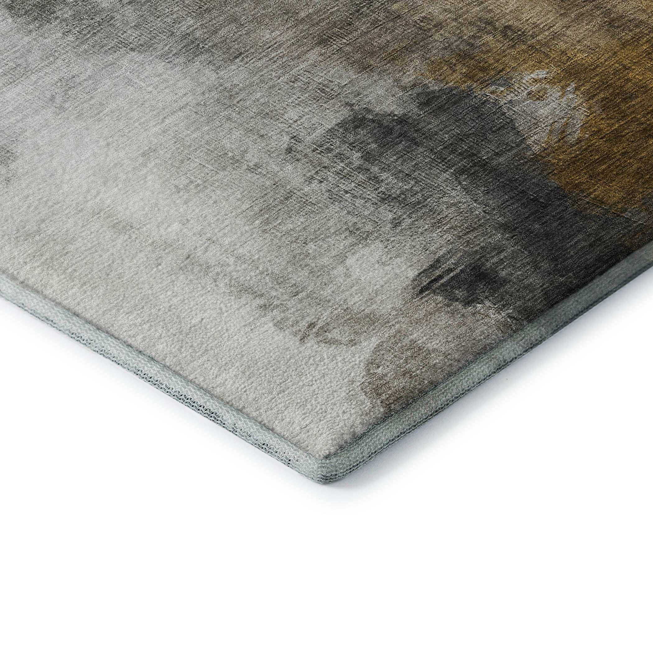 Cairo Machine Washable Transitional Brown Rug 1'8" x 2'6" #shape_Rectangle