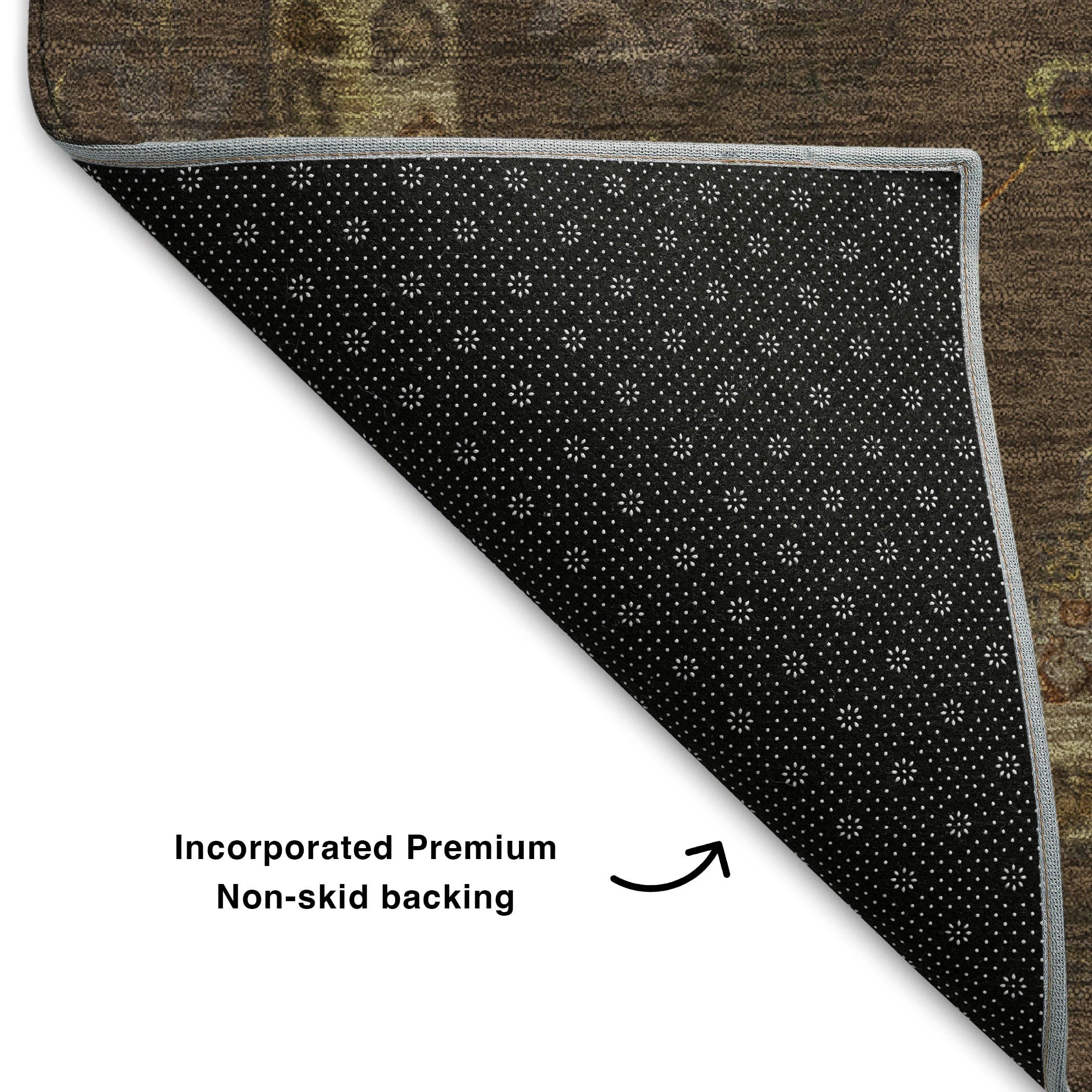 Ghent Machine Washable Traditional Chocolate Brown Rug 1'8" x 2'6" #shape_Rectangle
