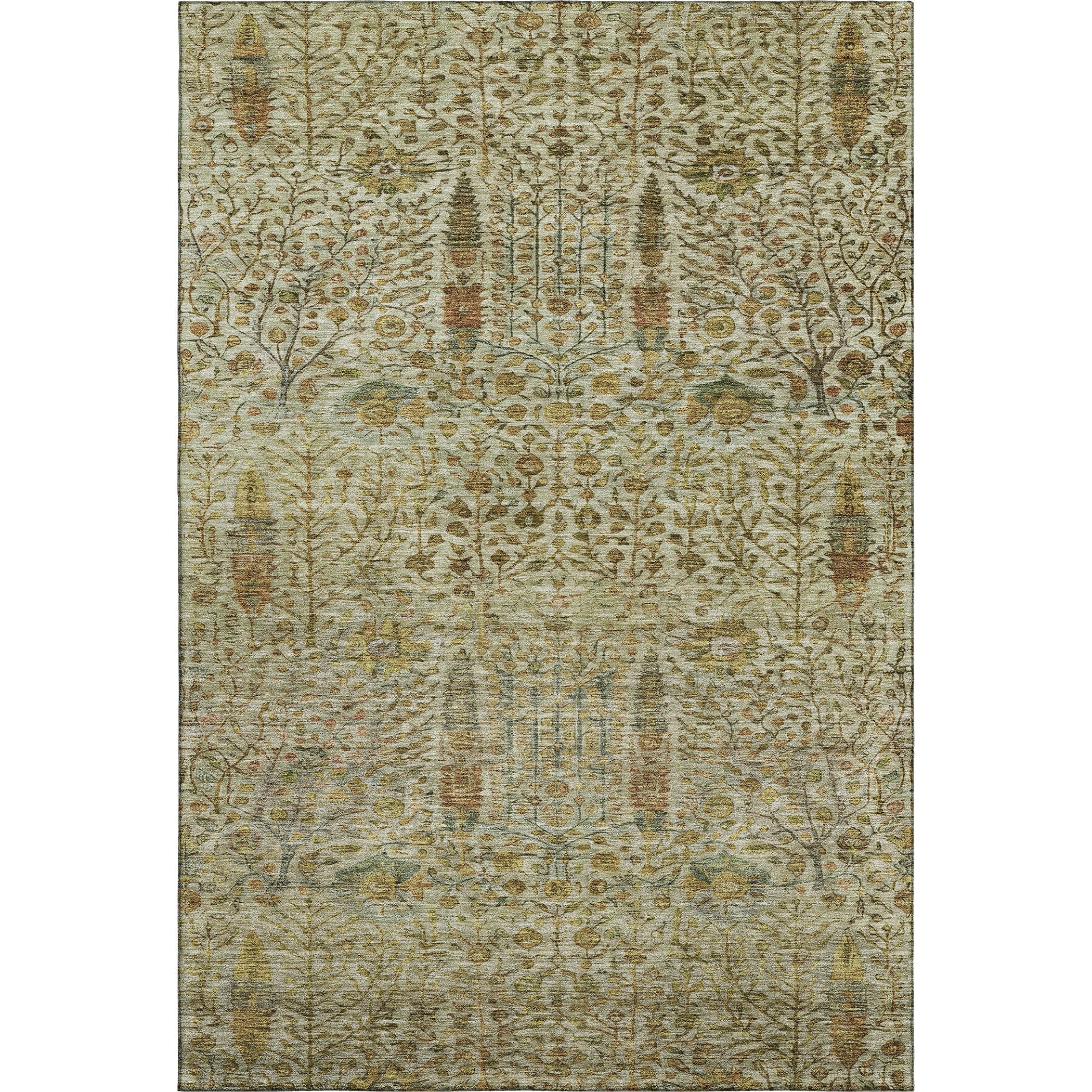 Antigua Machine Washable Transitional Wheat Gold Rug 2'6" x 3'10" #shape_Rectangle