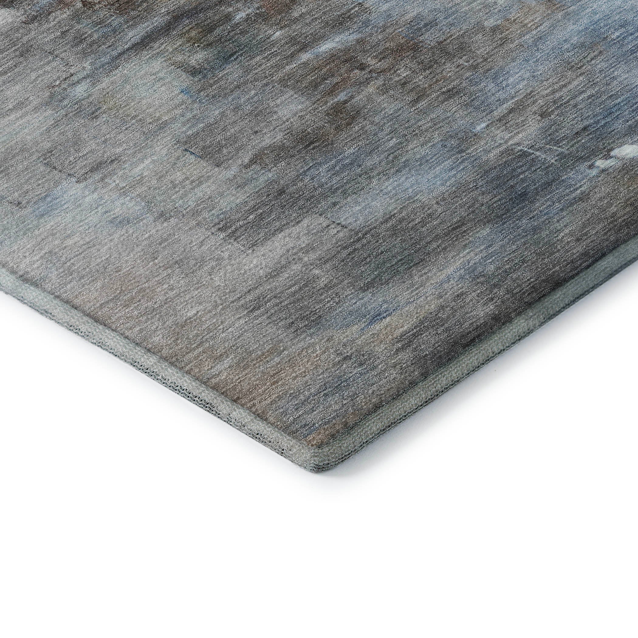 Athens Machine Washable Transitional Blue Rug 1'8" x 2'6" #shape_Rectangle