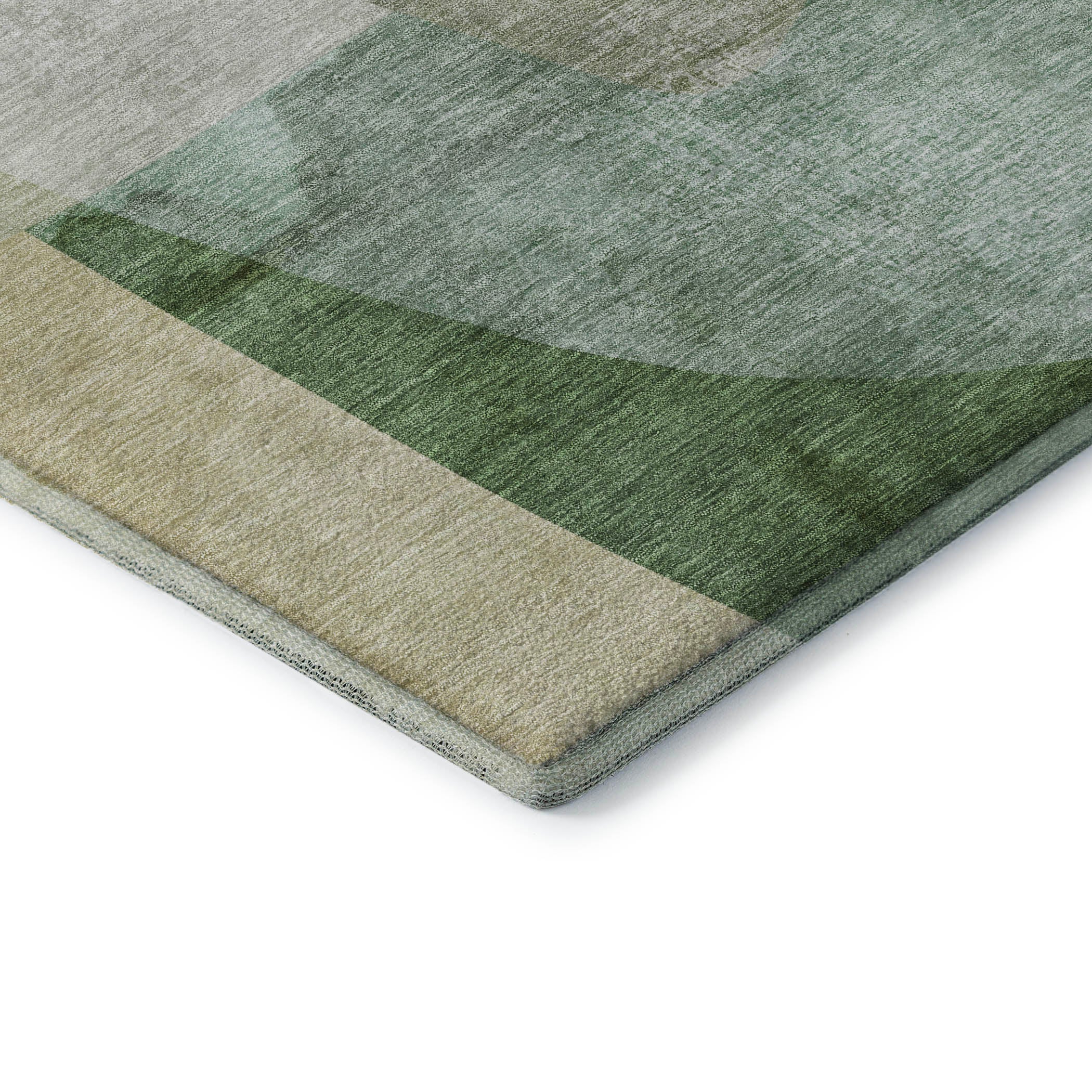 Valletta Machine Washable Transitional Aloe Green Rug 1'8" x 2'6" #shape_Rectangle