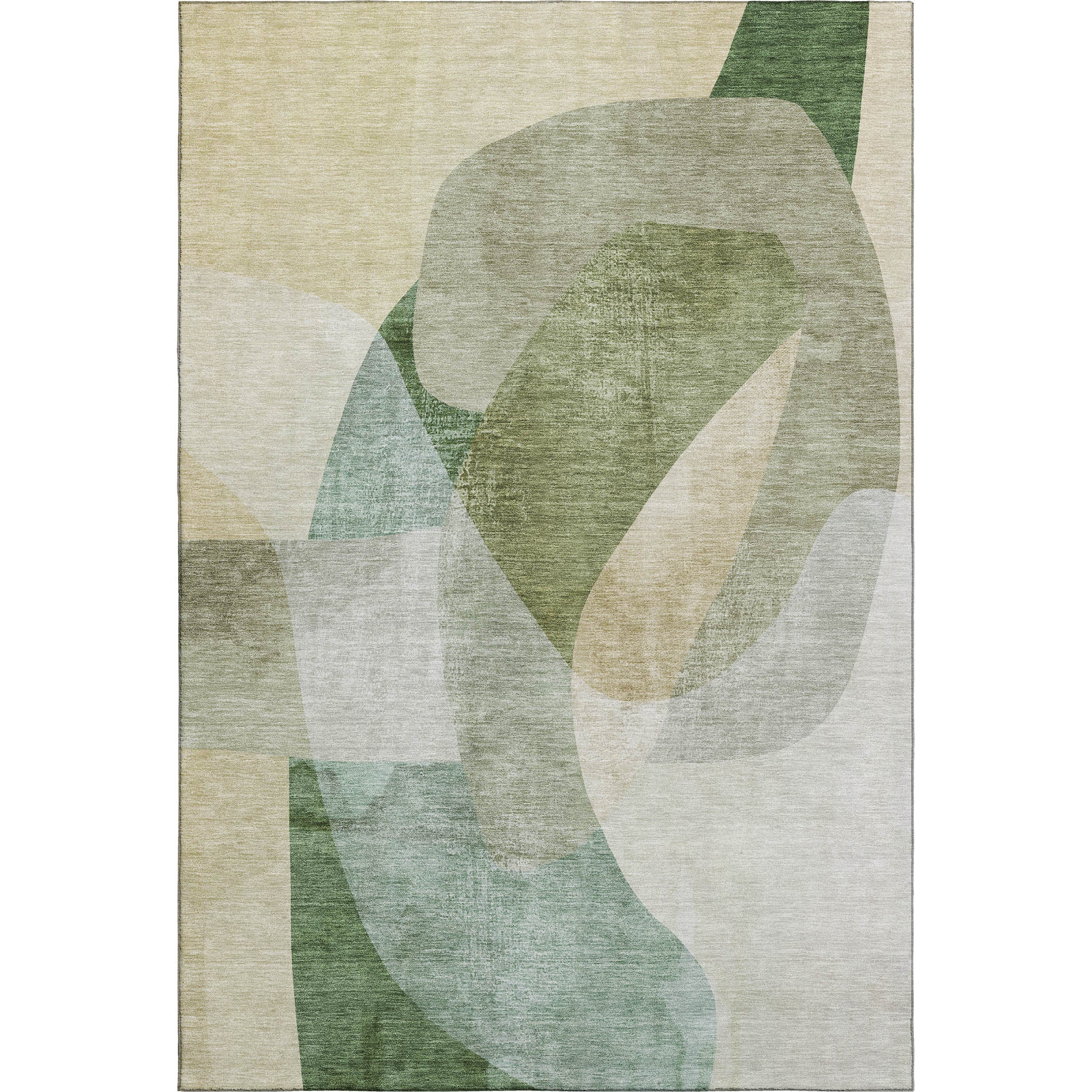 Valletta Machine Washable Transitional Aloe Green Rug 2'6" x 3'10" #shape_Rectangle