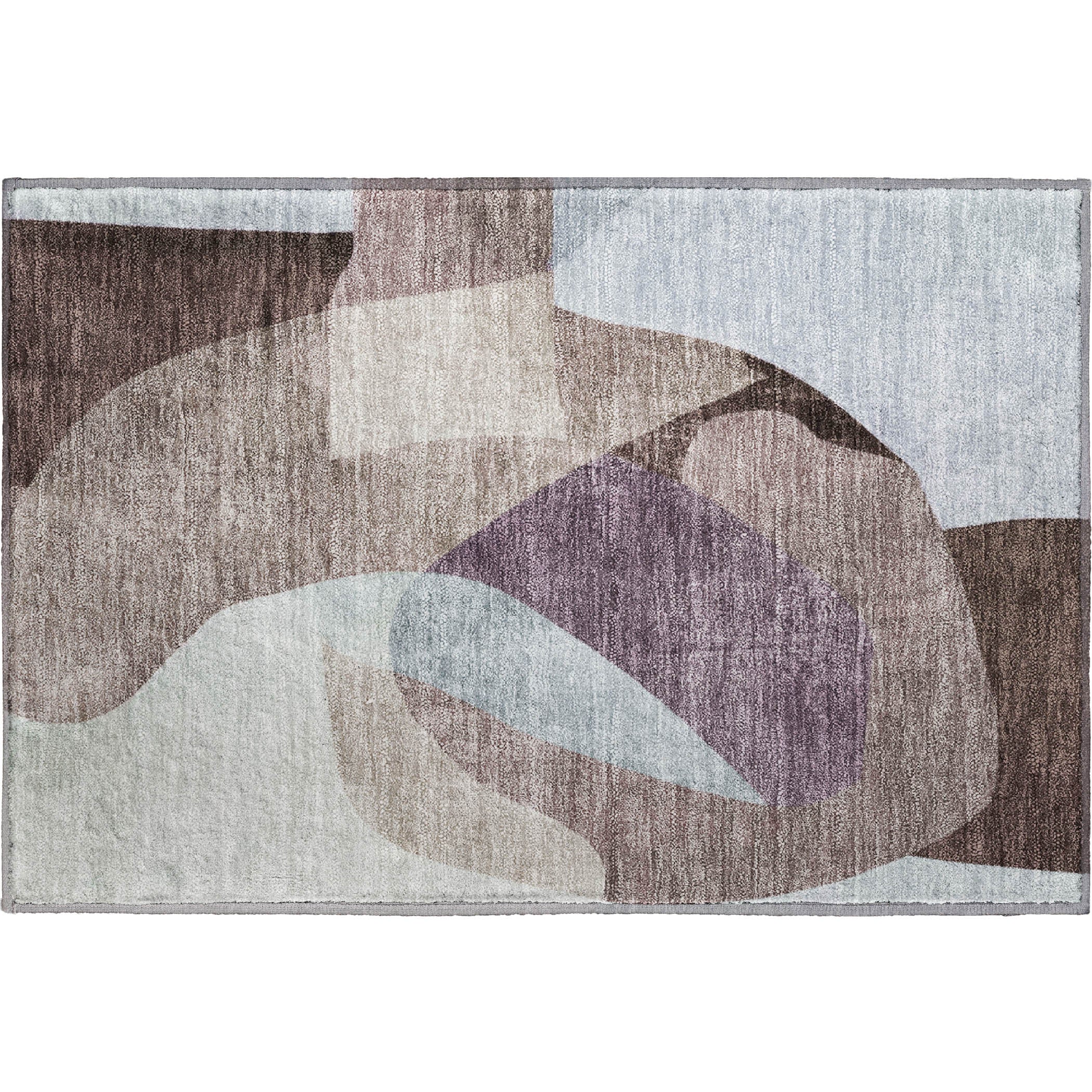 Antigua Machine Washable Transitional Brown Rug 1'8" x 2'6" #shape_Rectangle