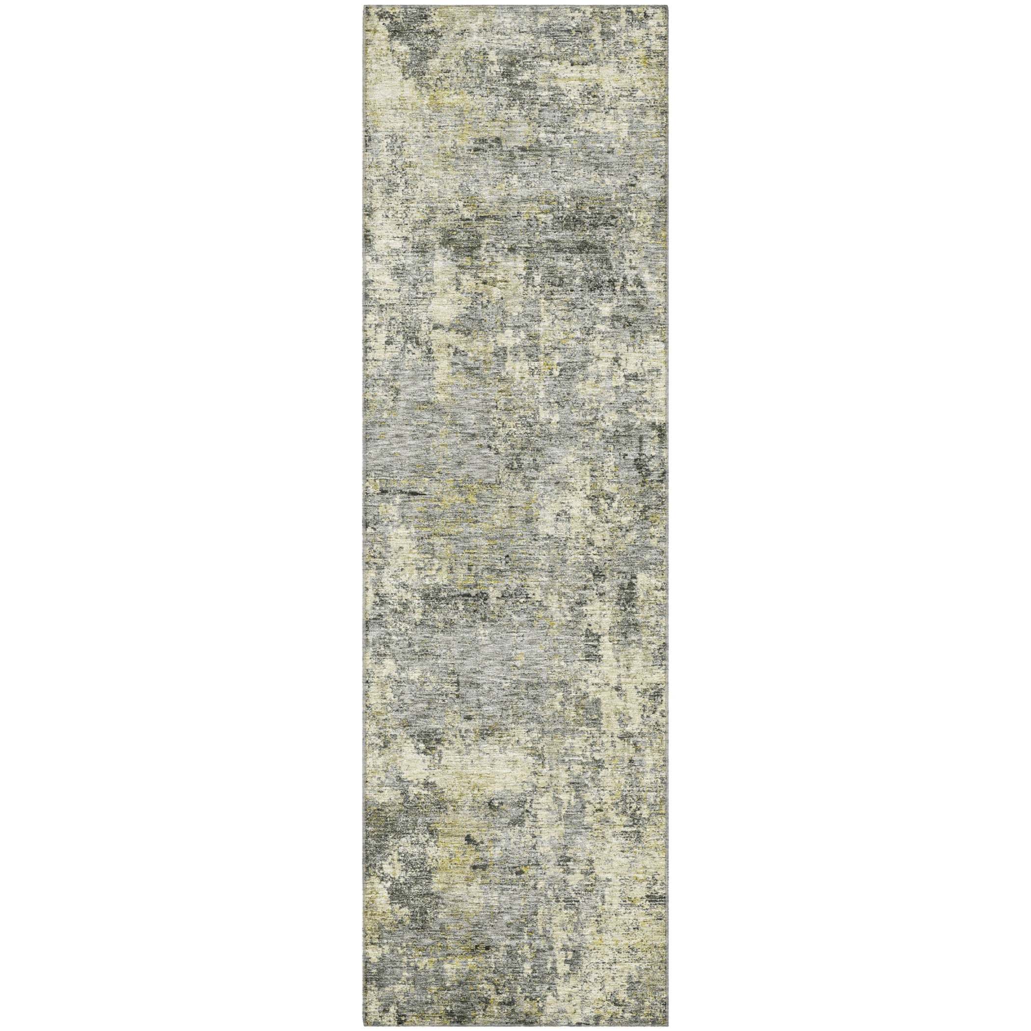 Marrakech Machine Washable Transitional Pewter Gray Rug 2'3" x 7'6" #shape_Runner