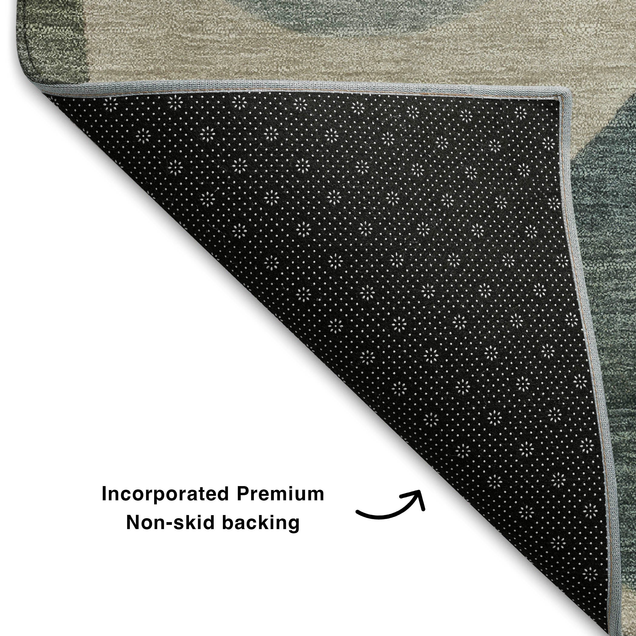 Vienna Machine Washable Transitional Khaki Brown Rug 1'8" x 2'6" #shape_Rectangle