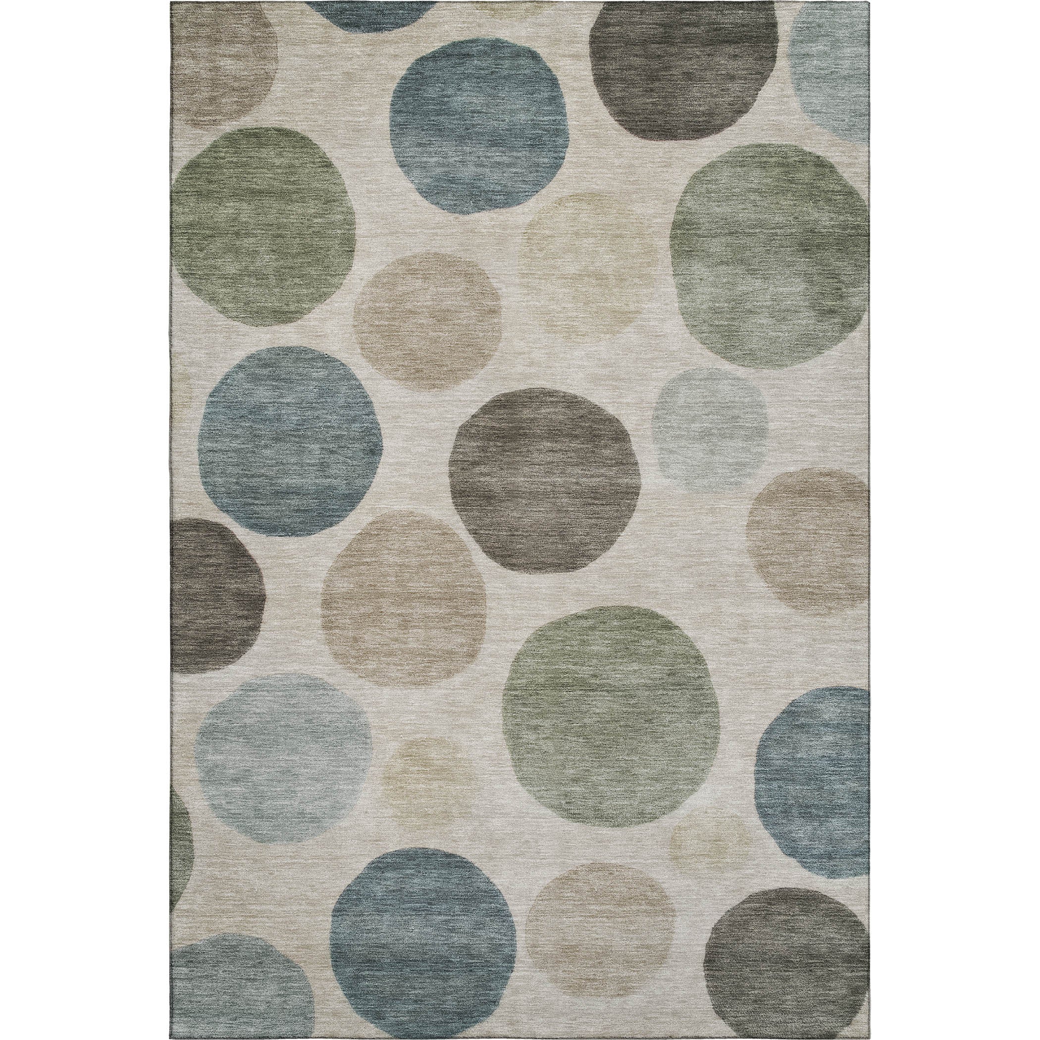 Vienna Machine Washable Transitional Khaki Brown Rug 2'6" x 3'10" #shape_Rectangle