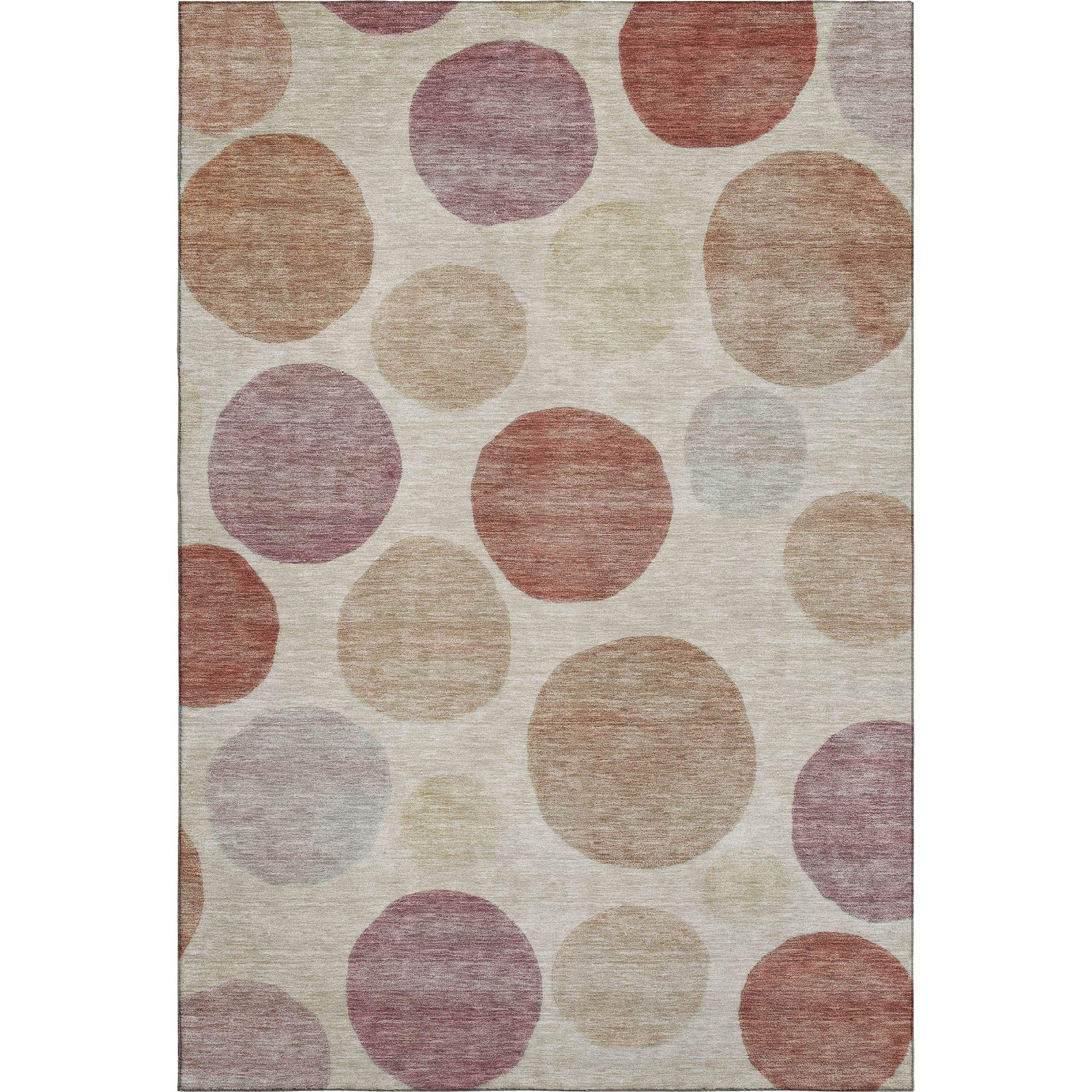 Vienna Machine Washable Transitional Salmon Orange Rug 2'6" x 3'10" #shape_Rectangle