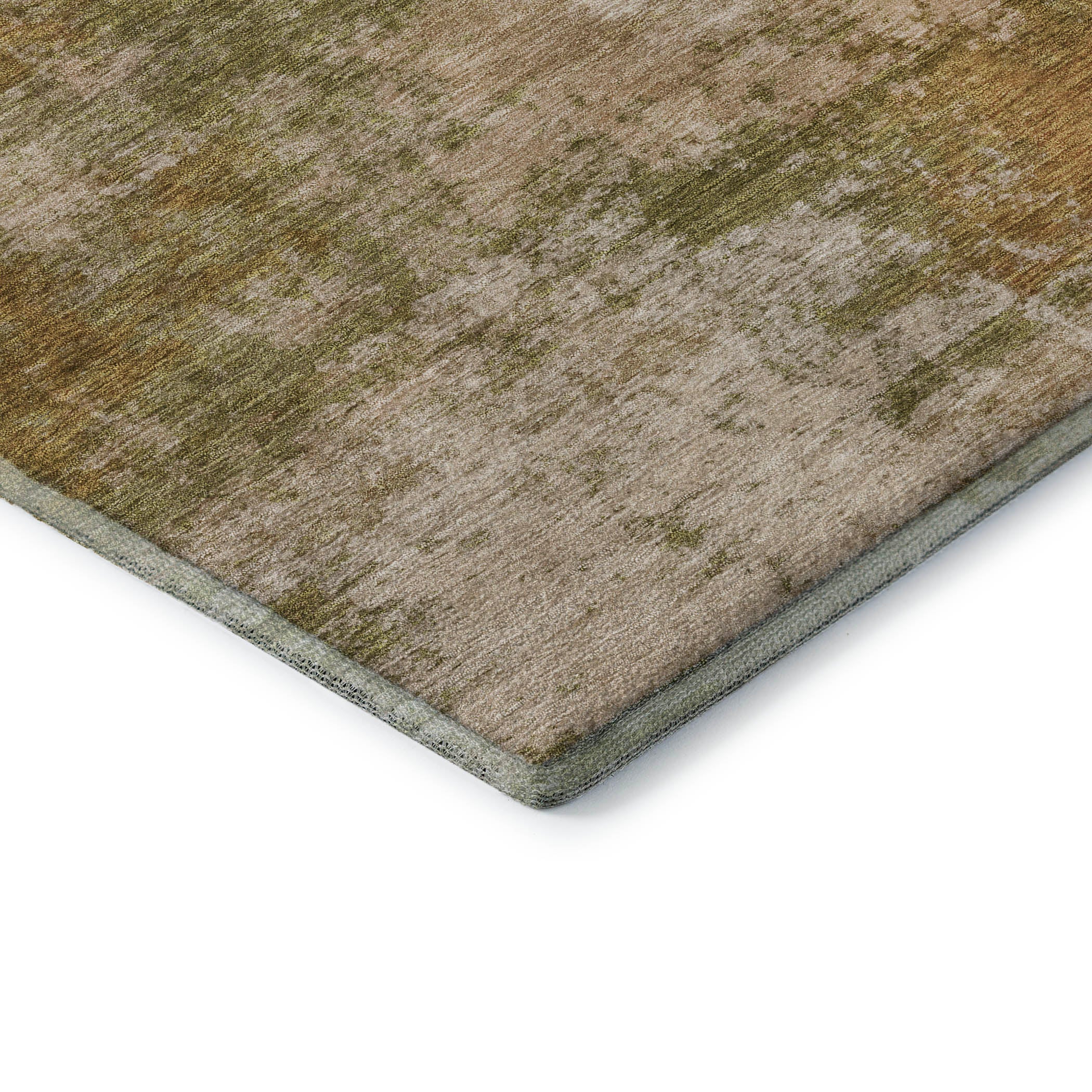 Mdina Machine Washable Transitional Copper Orange Rug 1'8" x 2'6" #shape_Rectangle