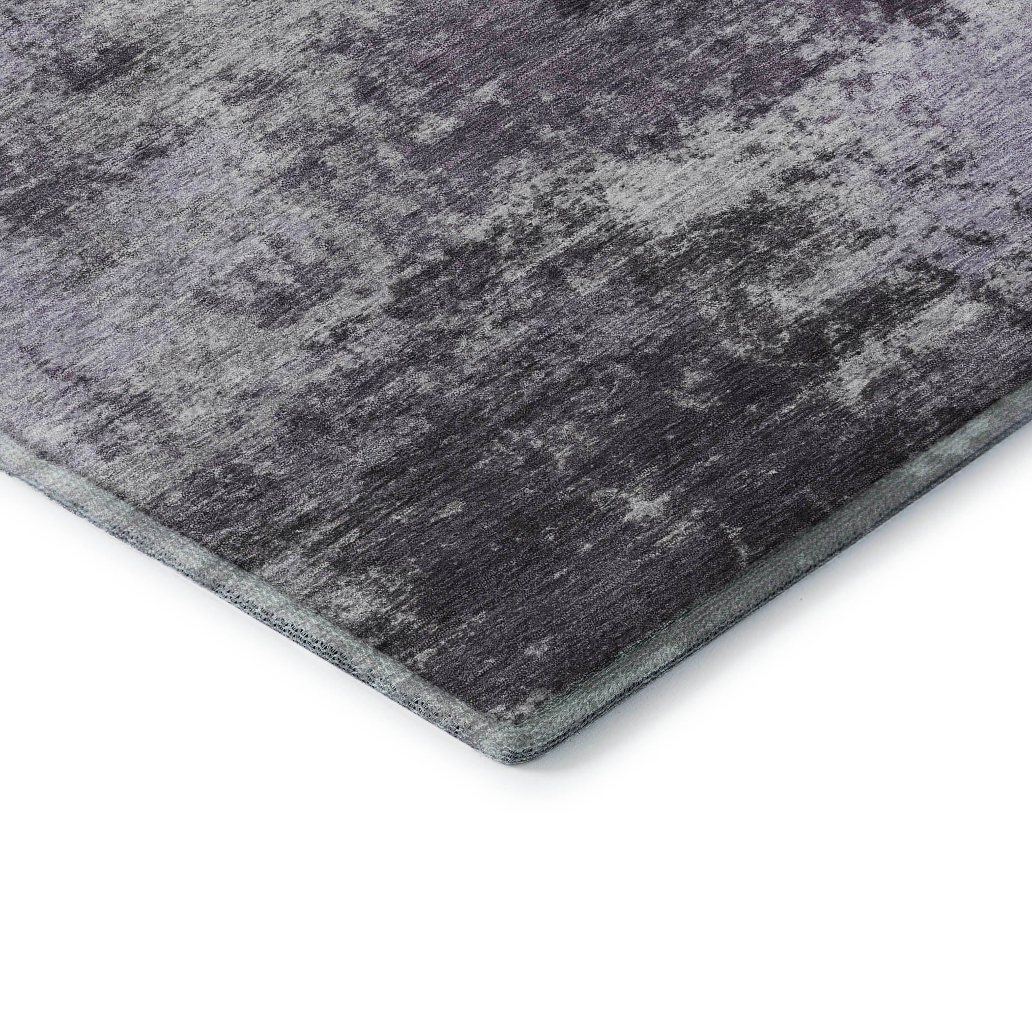 Athens Machine Washable Transitional Purple Rug 1'8" x 2'6" #shape_Rectangle