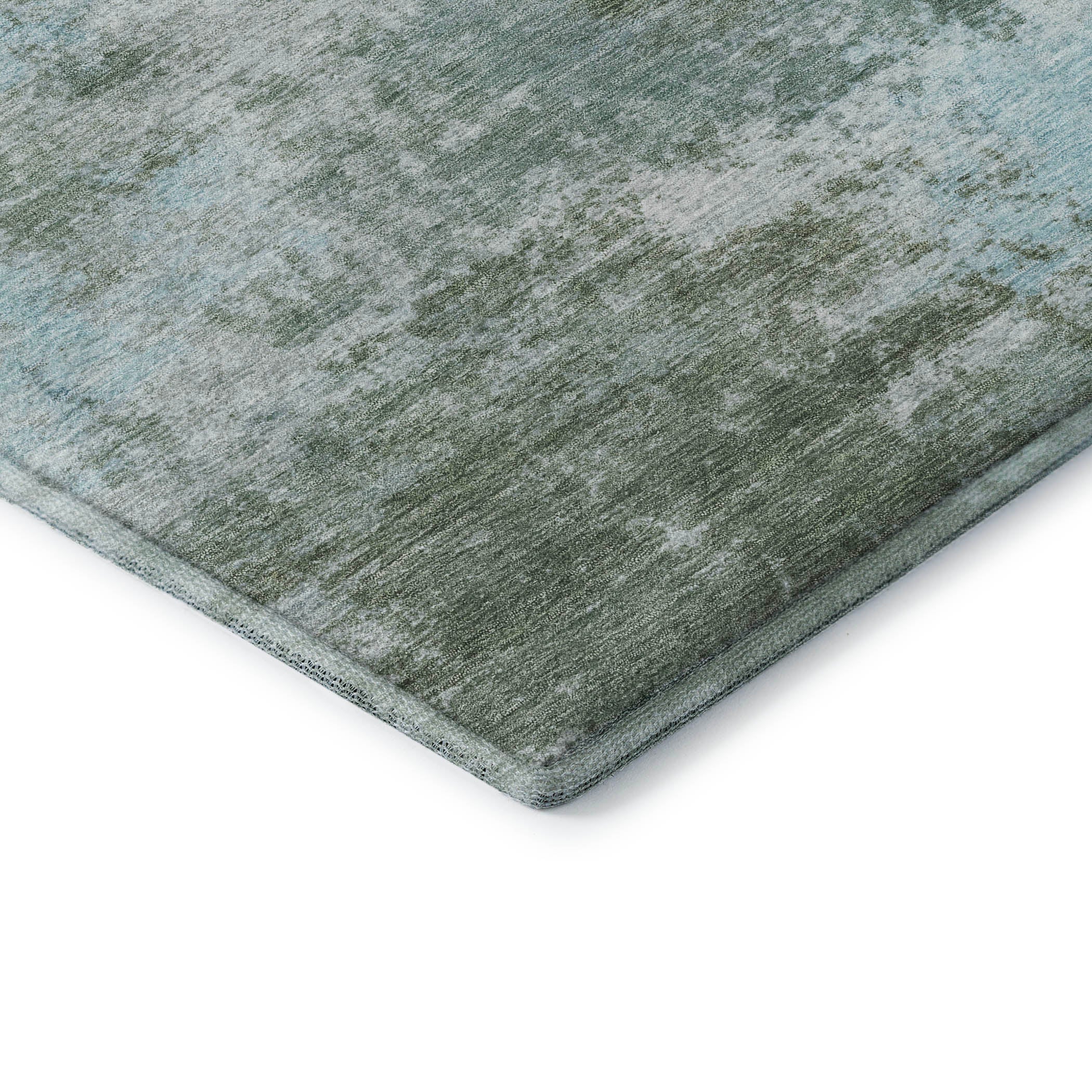 Athens Machine Washable Transitional Sage Green Rug 1'8" x 2'6" #shape_Rectangle