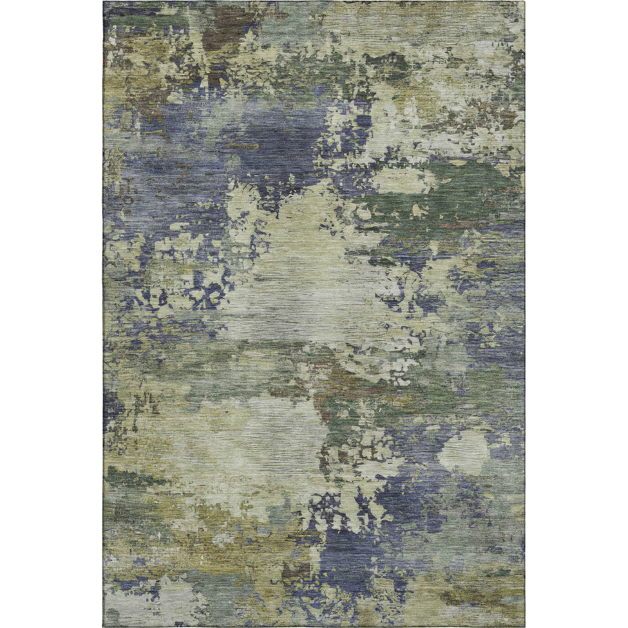 Bangkok Machine Washable Transitional Purple Rug 2'6" x 3'10" #shape_Rectangle