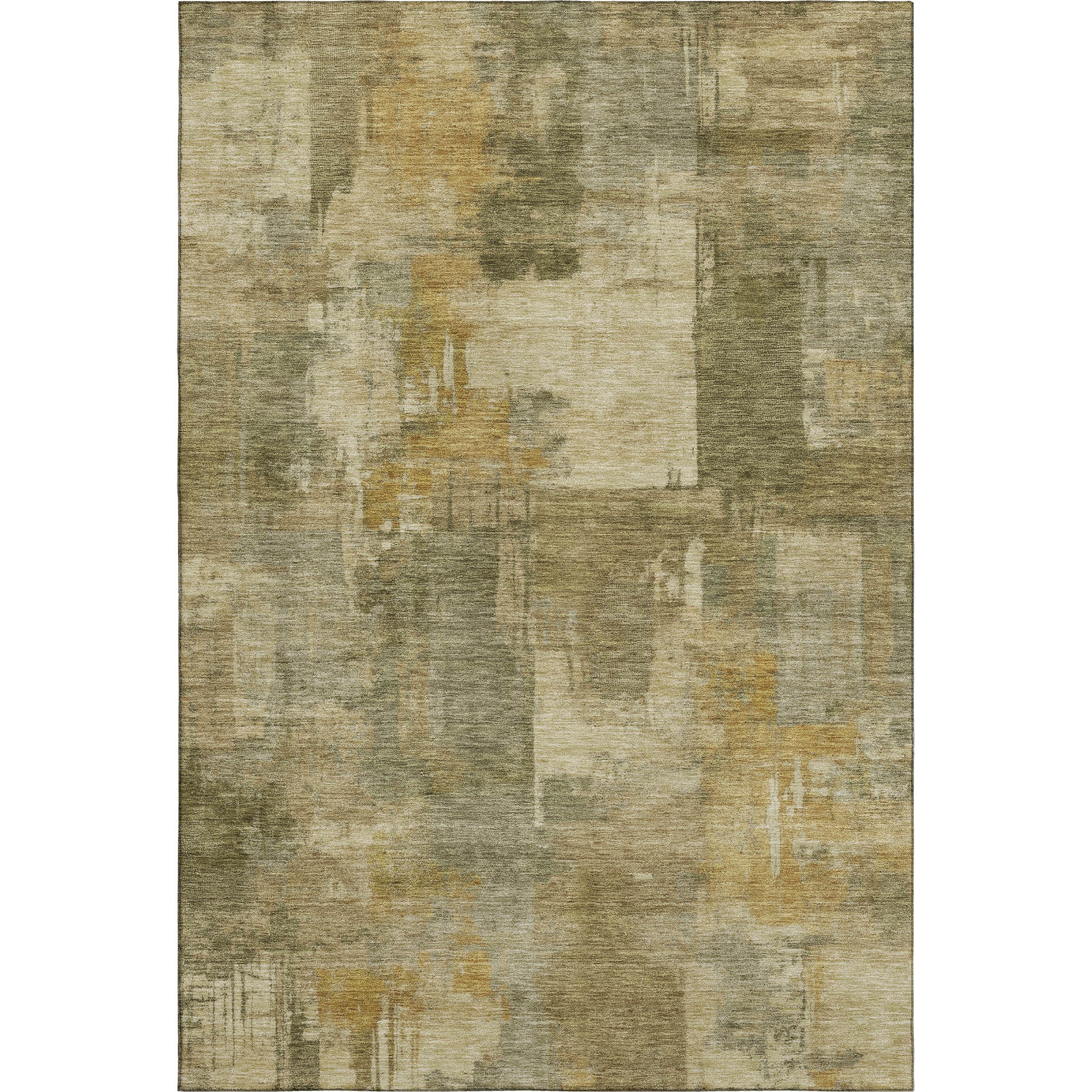 Seville Machine Washable Transitional Khaki Brown Rug 2'6" x 3'10" #shape_Rectangle
