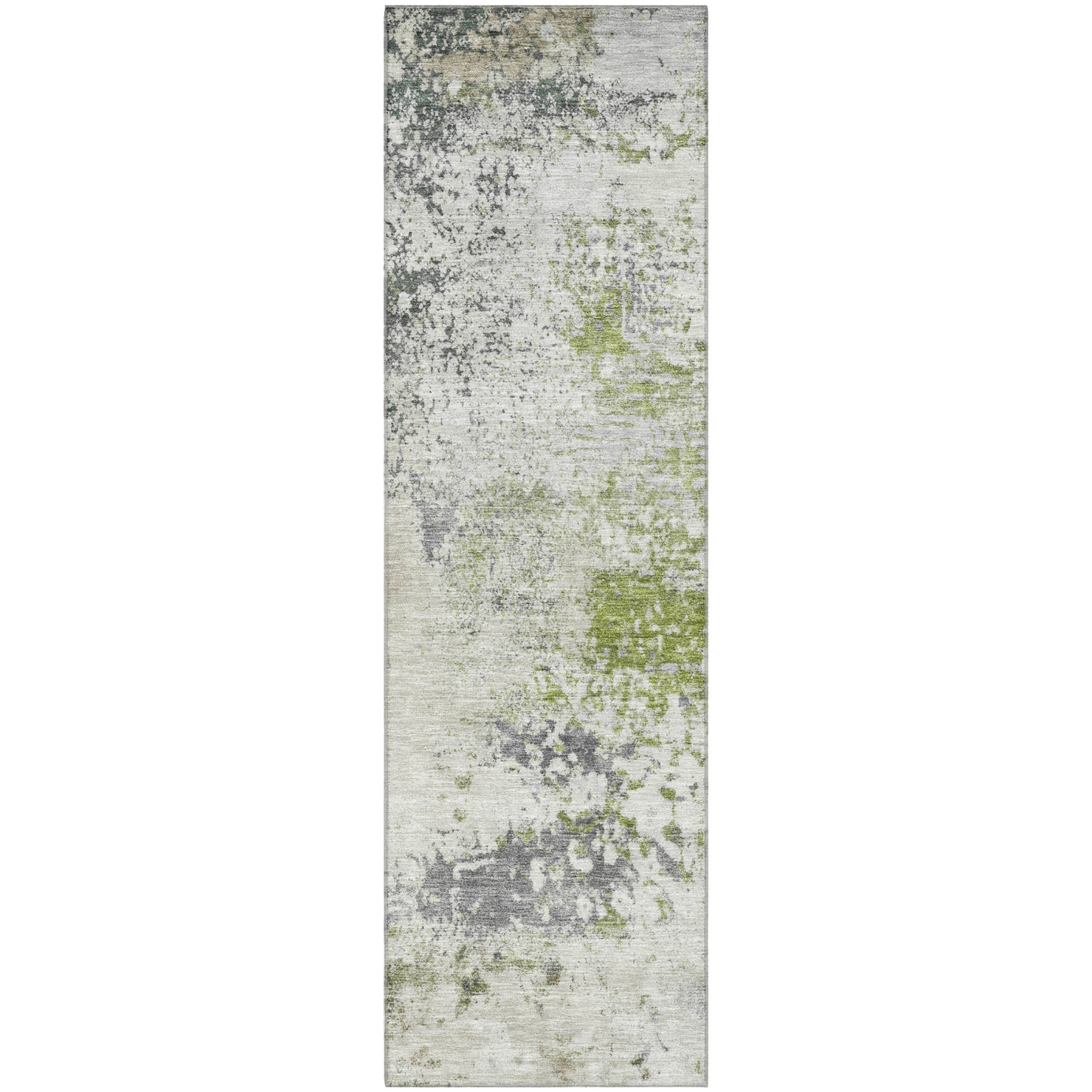 Santorini Machine Washable Transitional Linen Ivory Rug 2'3" x 7'6" #shape_Runner
