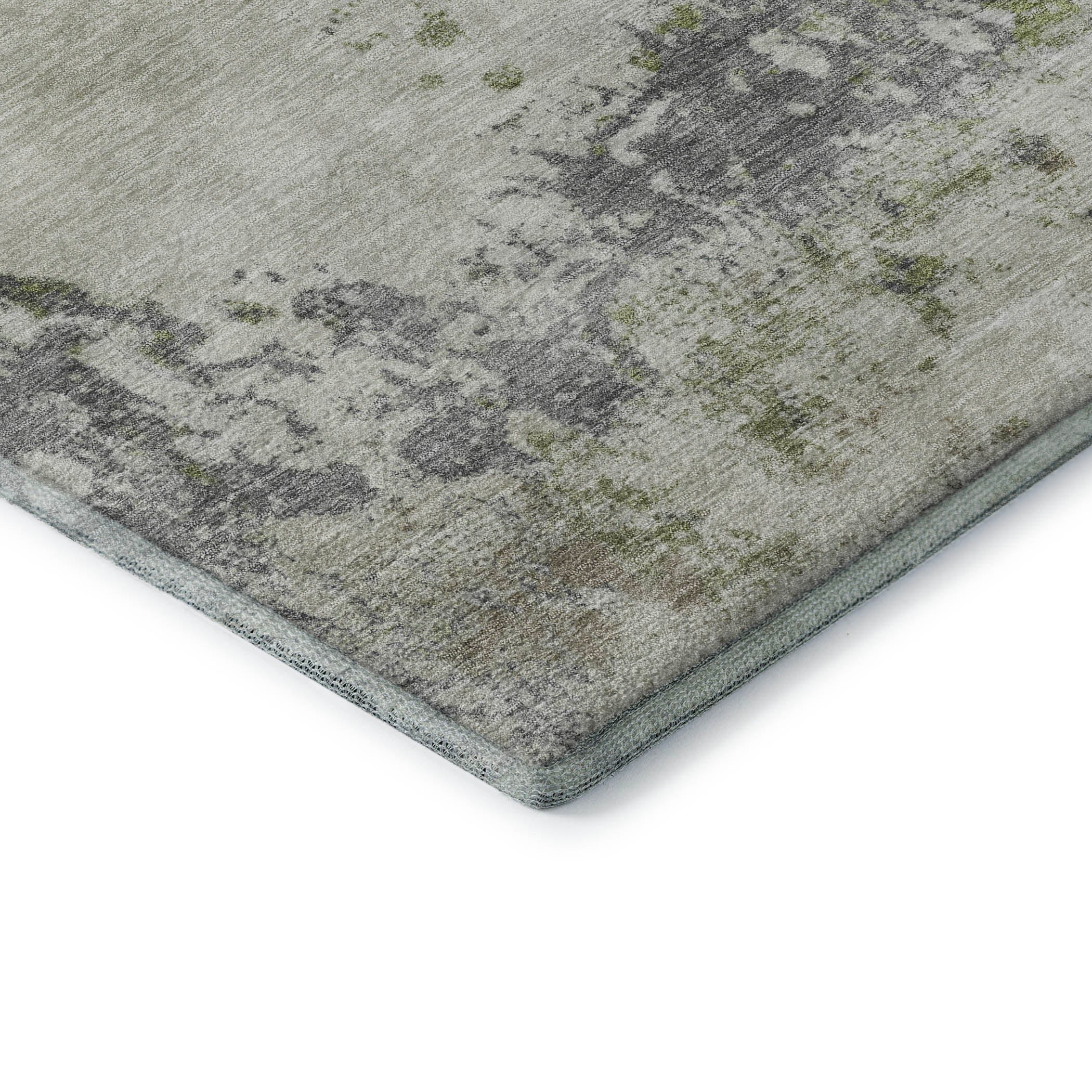 Santorini Machine Washable Transitional Linen Ivory Rug 1'8" x 2'6" #shape_Rectangle