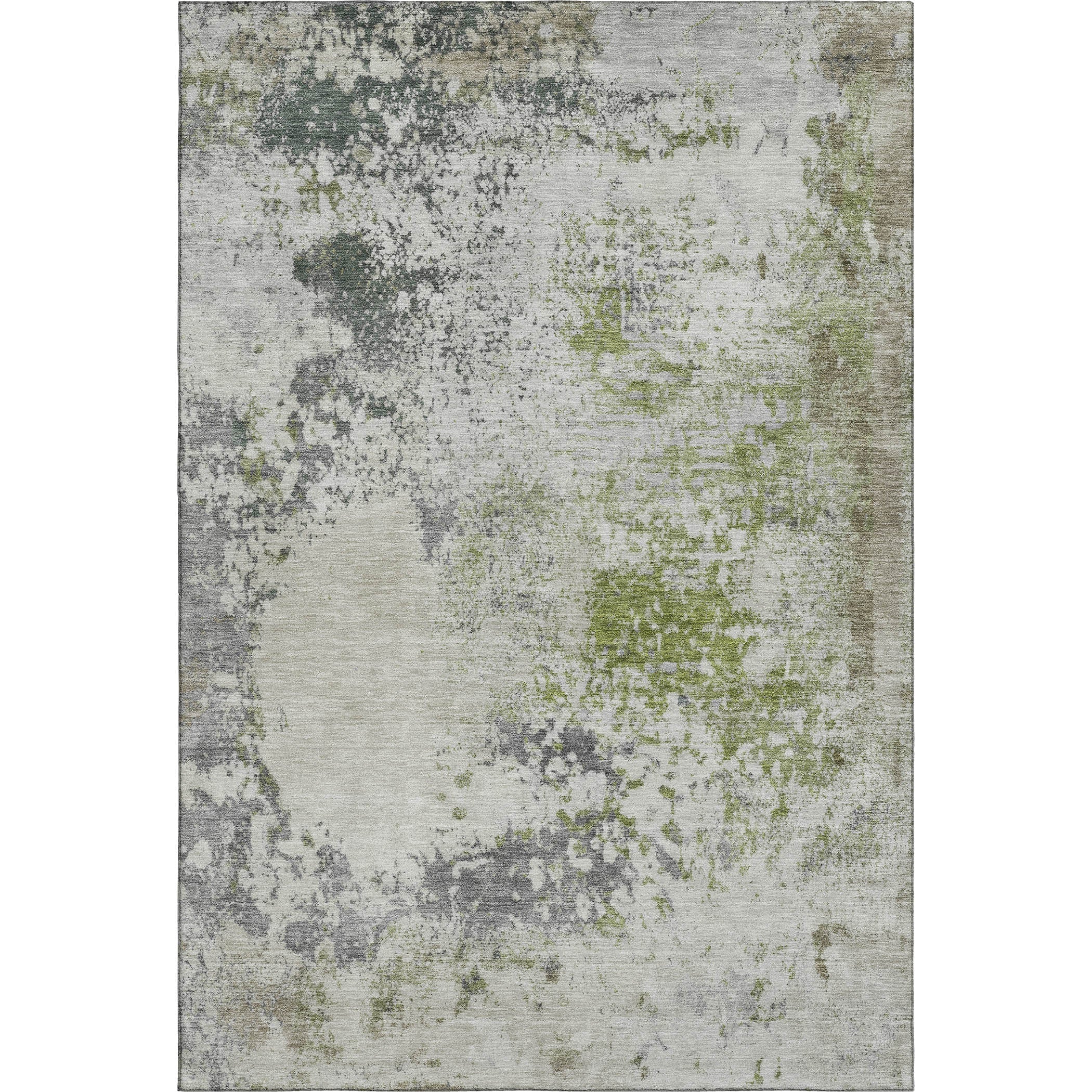 Santorini Machine Washable Transitional Linen Ivory Rug 2'6" x 3'10" #shape_Rectangle