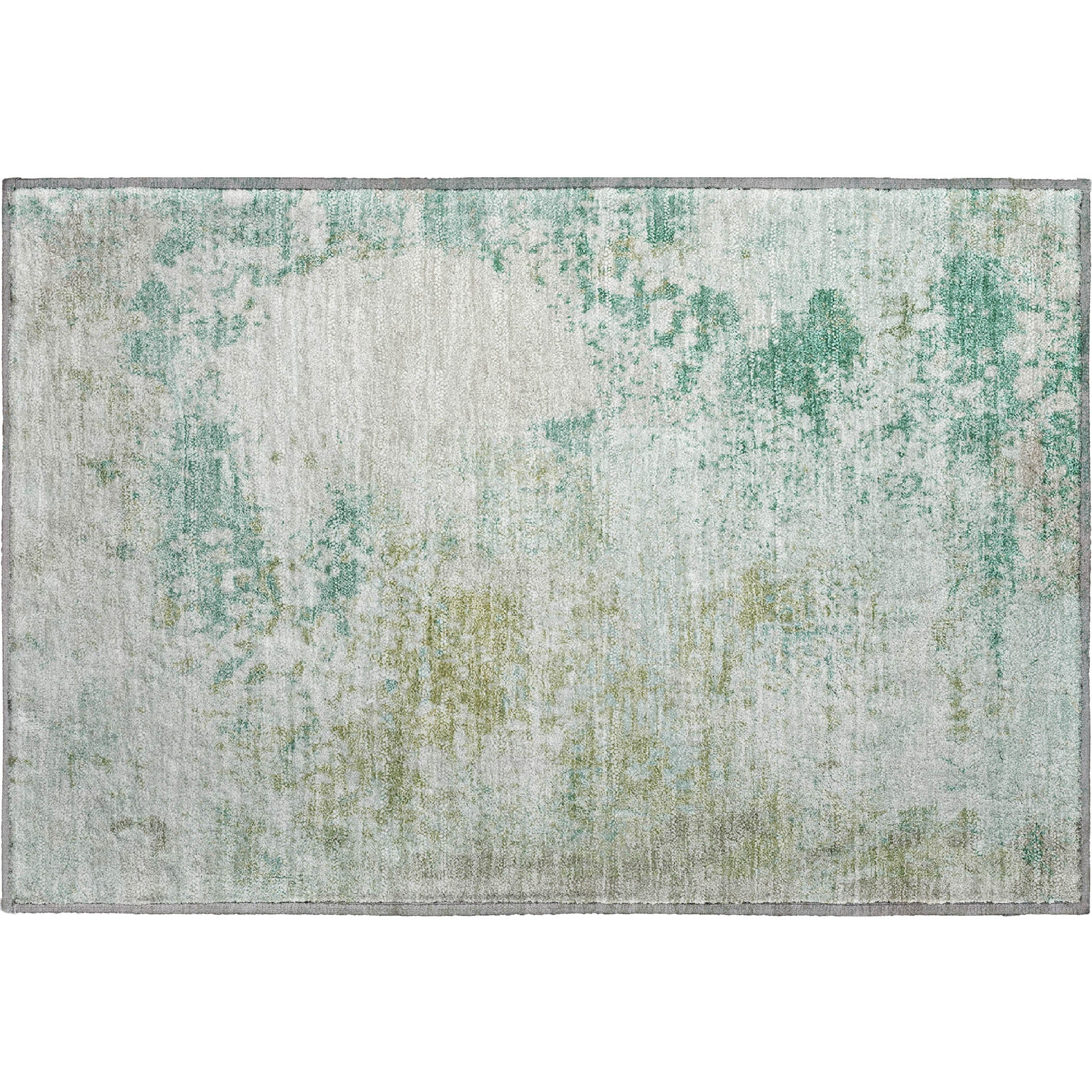 Santorini Machine Washable Transitional Putty Ivory Rug 1'8" x 2'6" #shape_Rectangle