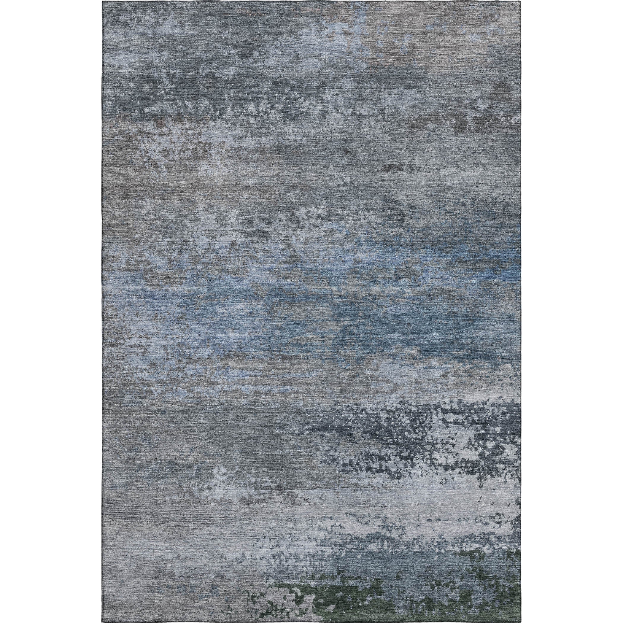 Chiang Mai Machine Washable Transitional Pewter Gray Rug 2'6" x 3'10" #shape_Rectangle