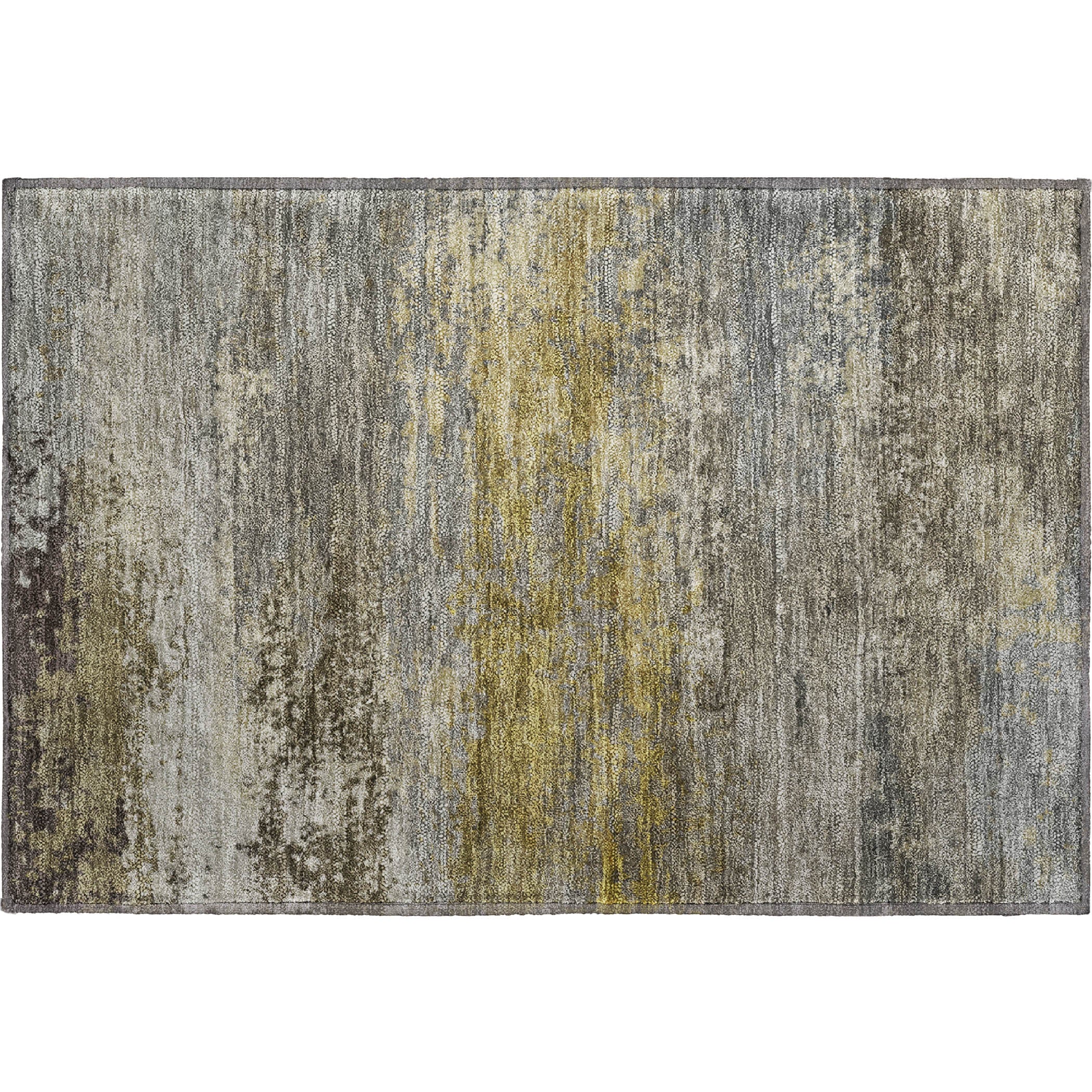 Chiang Mai Machine Washable Transitional Taupe Brown Rug 1'8" x 2'6" #shape_Rectangle
