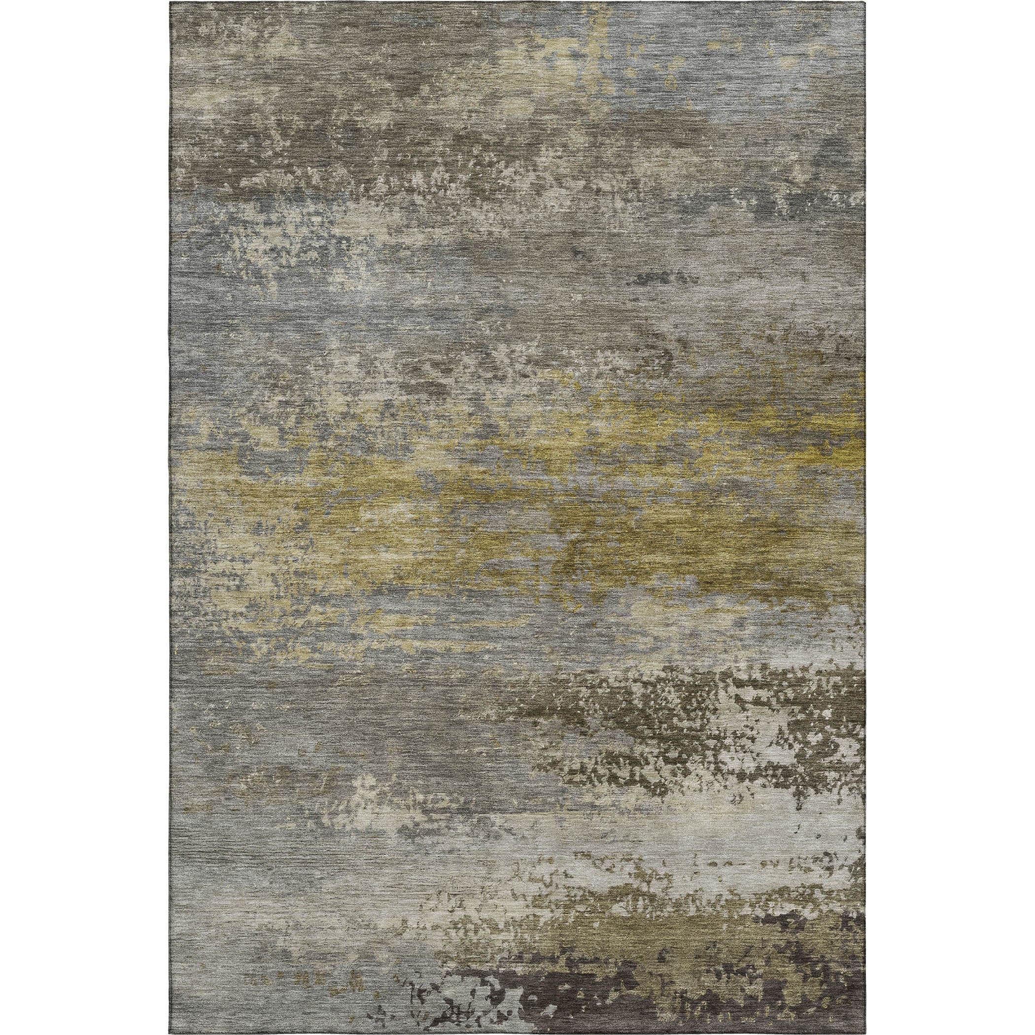 Chiang Mai Machine Washable Transitional Taupe Brown Rug 2'6" x 3'10" #shape_Rectangle