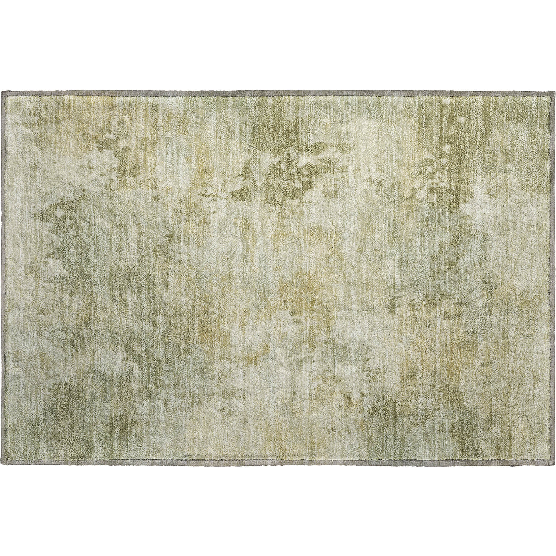 Santorini Machine Washable Transitional Sage Green Rug 1'8" x 2'6" #shape_Rectangle