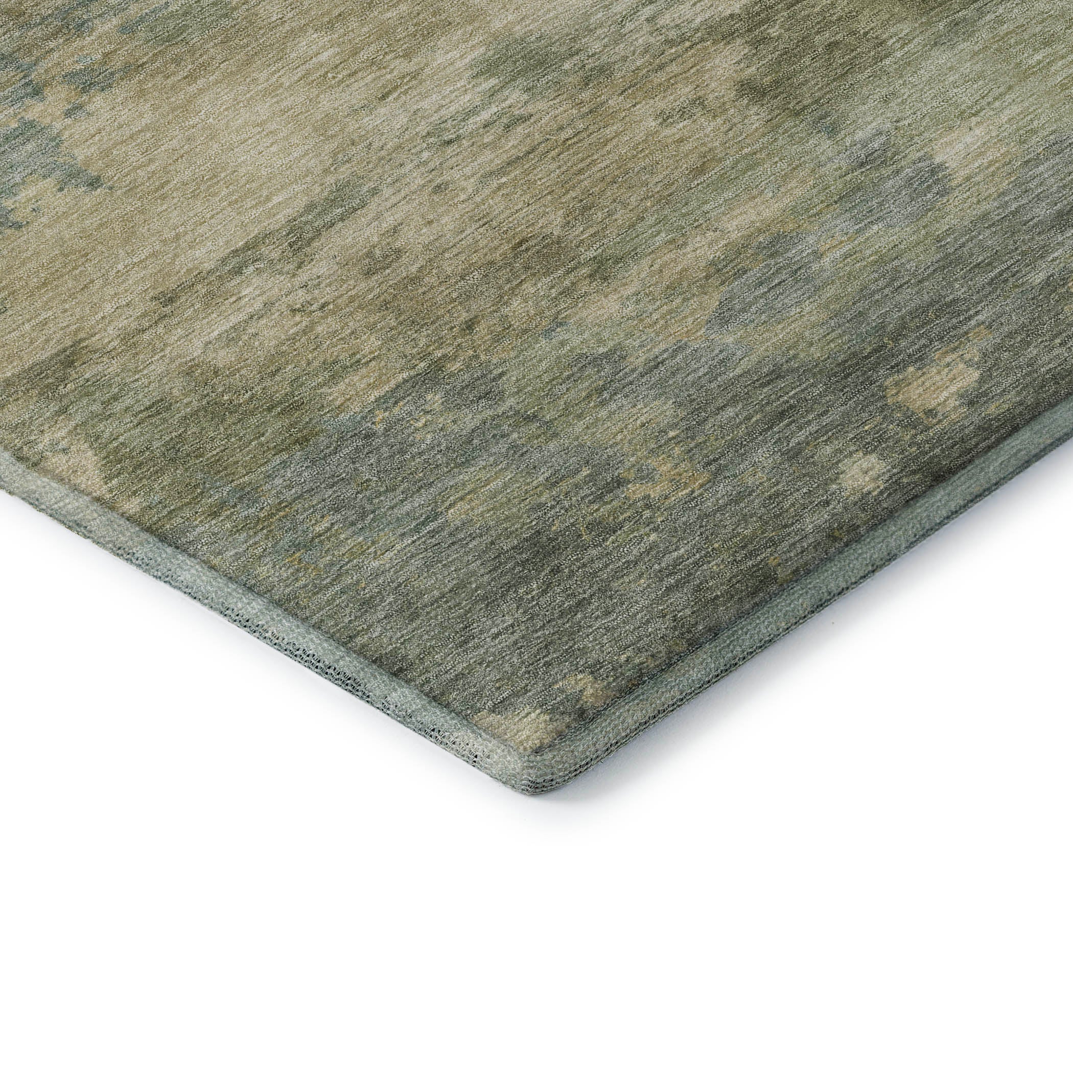 Seoul Machine Washable Transitional Seafoam Blue Rug 1'8" x 2'6" #shape_Rectangle