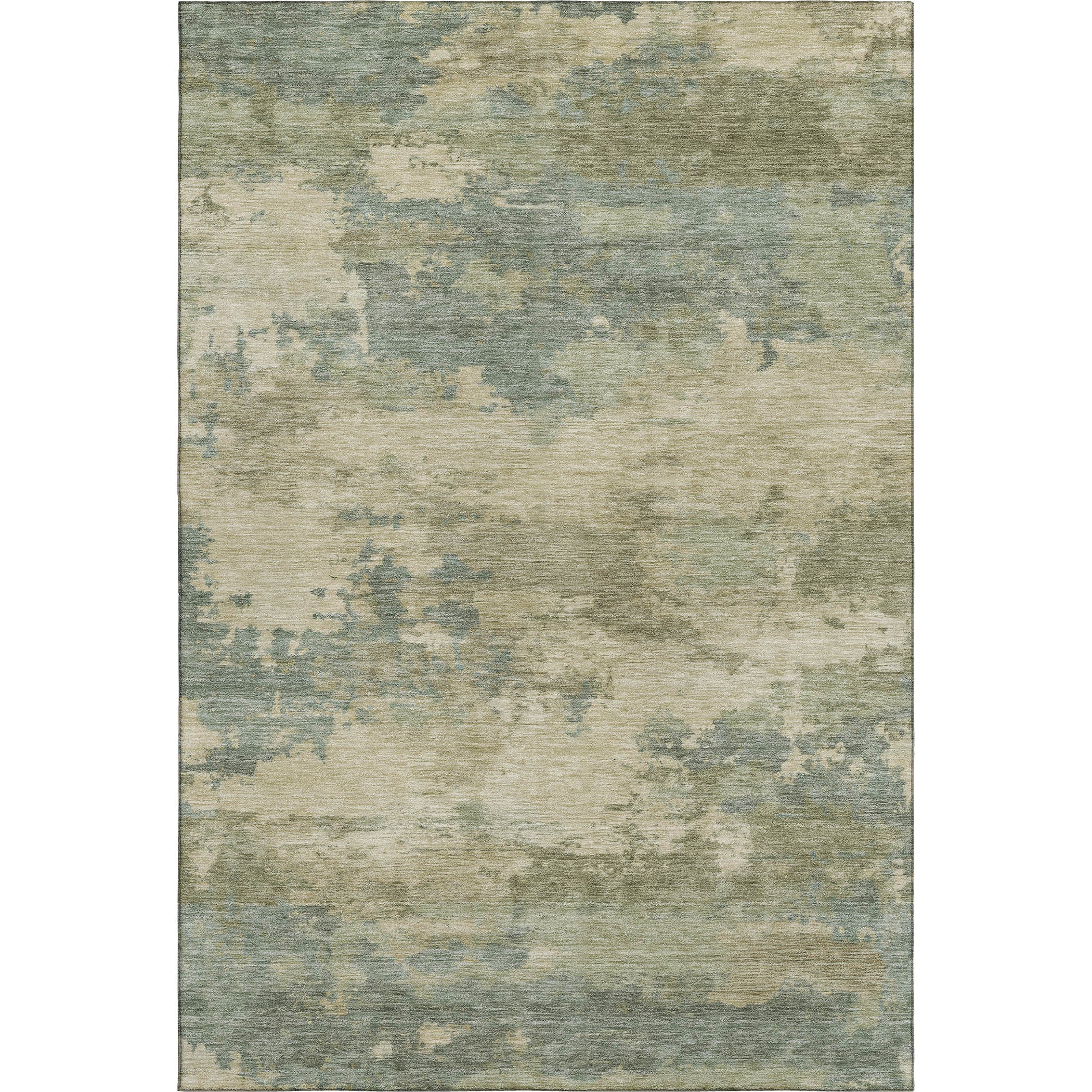 Seoul Machine Washable Transitional Seafoam Blue Rug 2'6" x 3'10" #shape_Rectangle