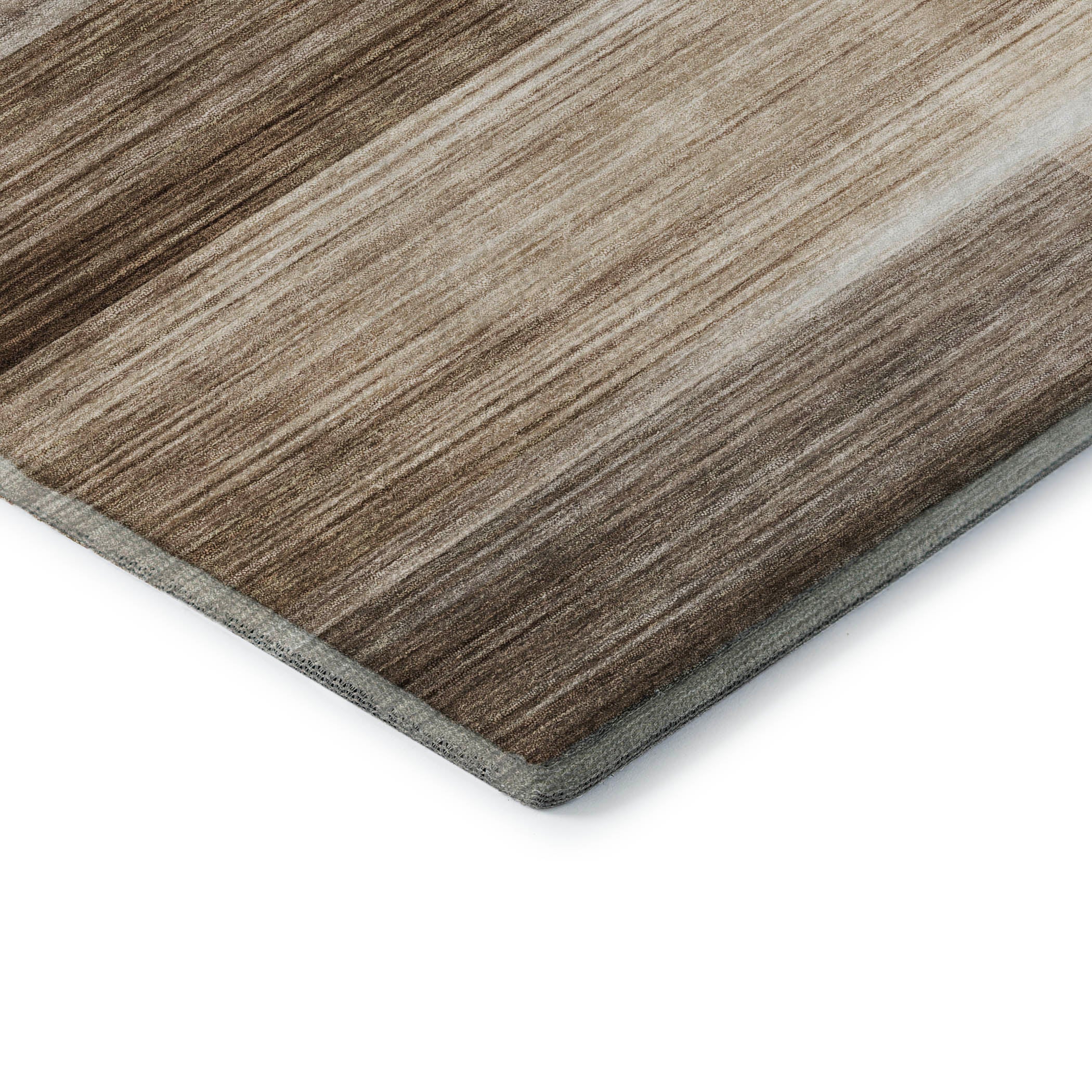Prague Machine Washable Transitional Brown Rug 1'8" x 2'6" #shape_Rectangle