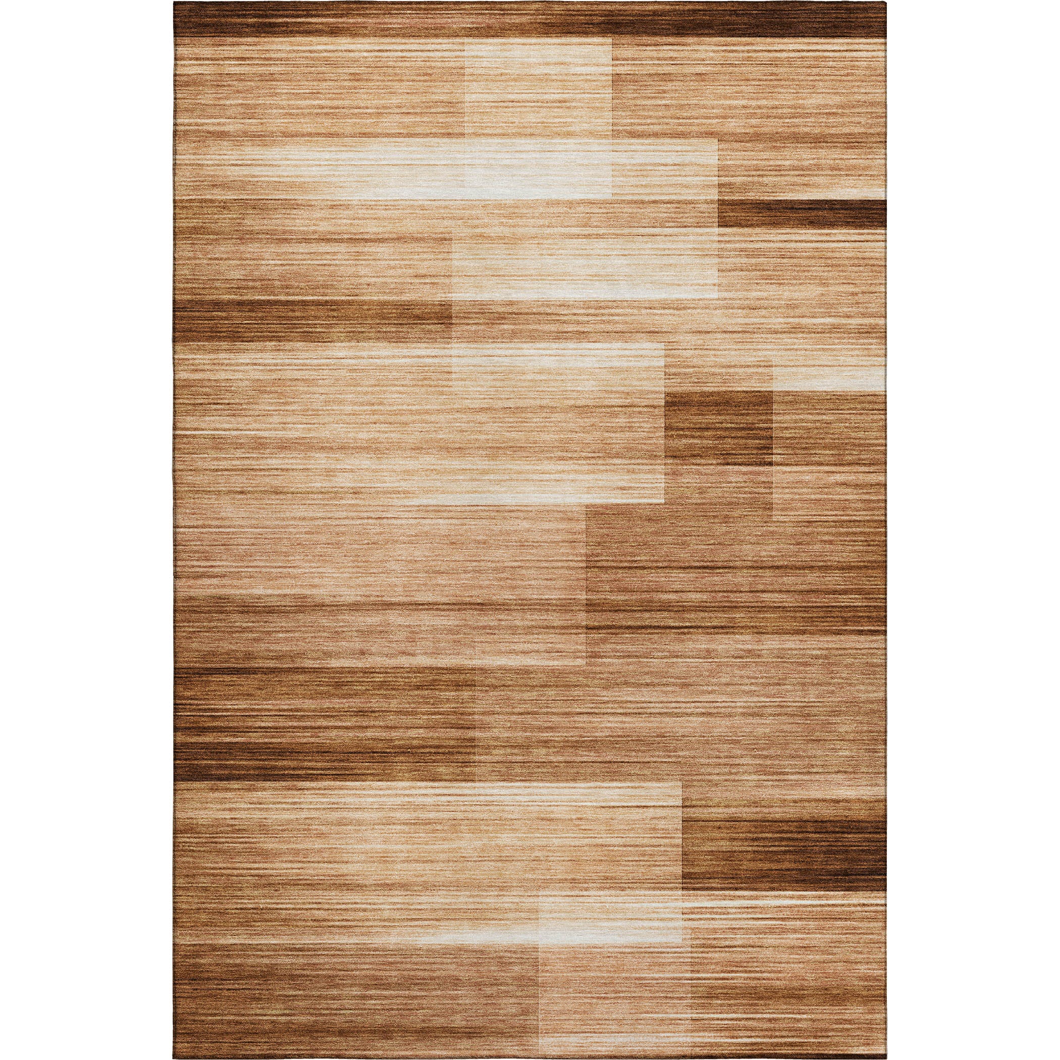 Prague Machine Washable Transitional Paprika Orange Rug 2'6" x 3'10" #shape_Rectangle
