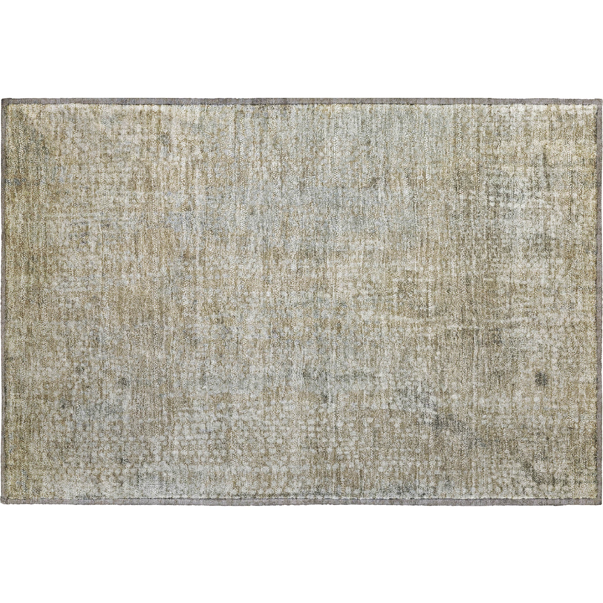Baku Machine Washable Transitional Beige Brown Rug 1'8" x 2'6" #shape_Rectangle